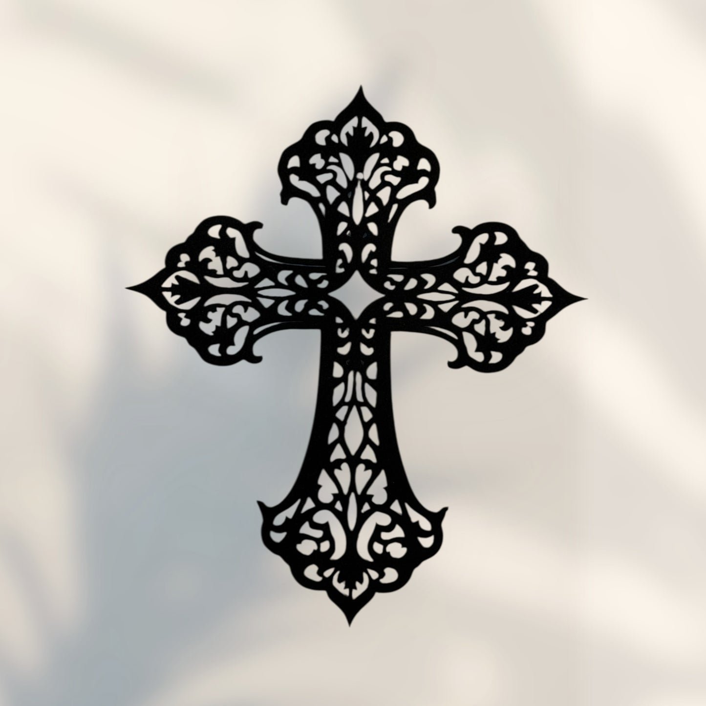 Filigree Metal Cross Wall Art | Decorative Christian Wall Decor | Elegant Faith Home Accent | Religious Gift