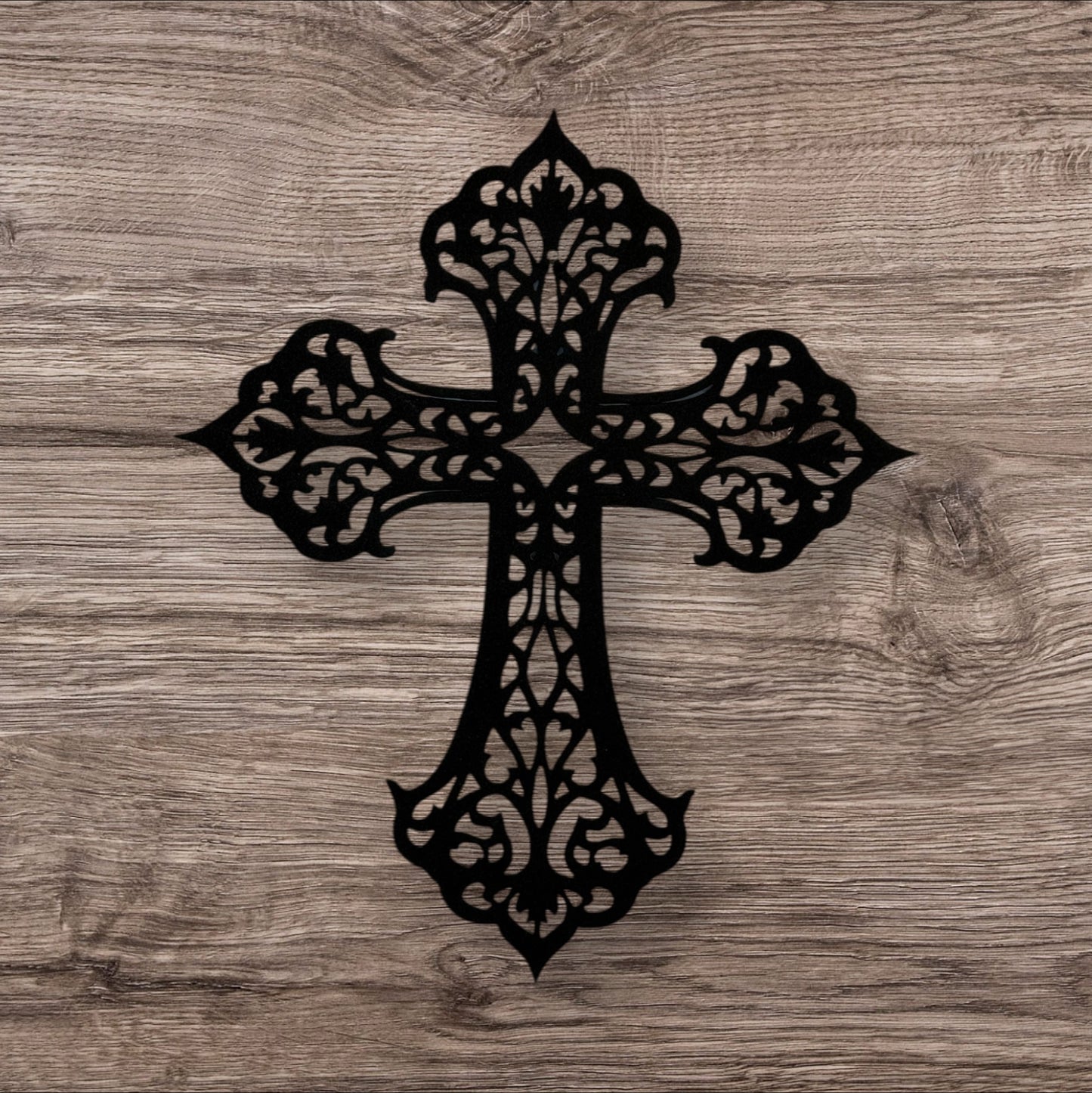 Filigree Metal Cross Wall Art | Decorative Christian Wall Decor | Elegant Faith Home Accent | Religious Gift