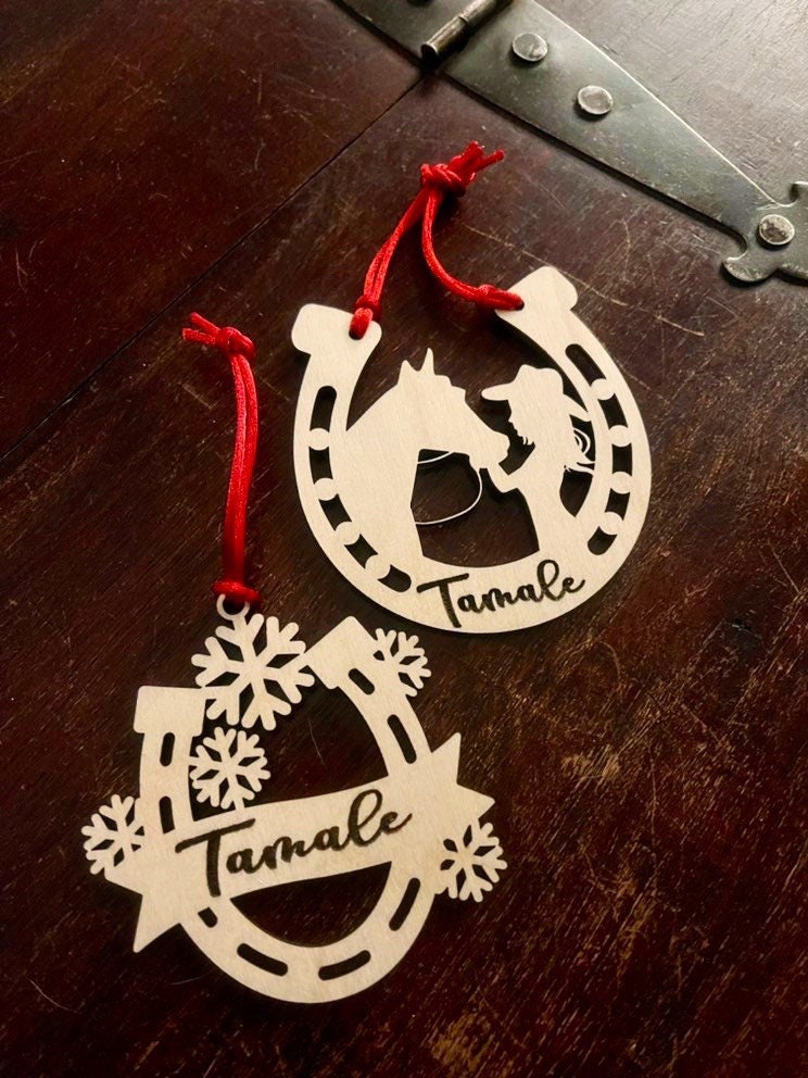 Personalized Girl with Her Horse Ornament, Custom Equestrian Gift, Gift for Birthday, Valentines Day, Mothers Day, Christmas, Memorial
