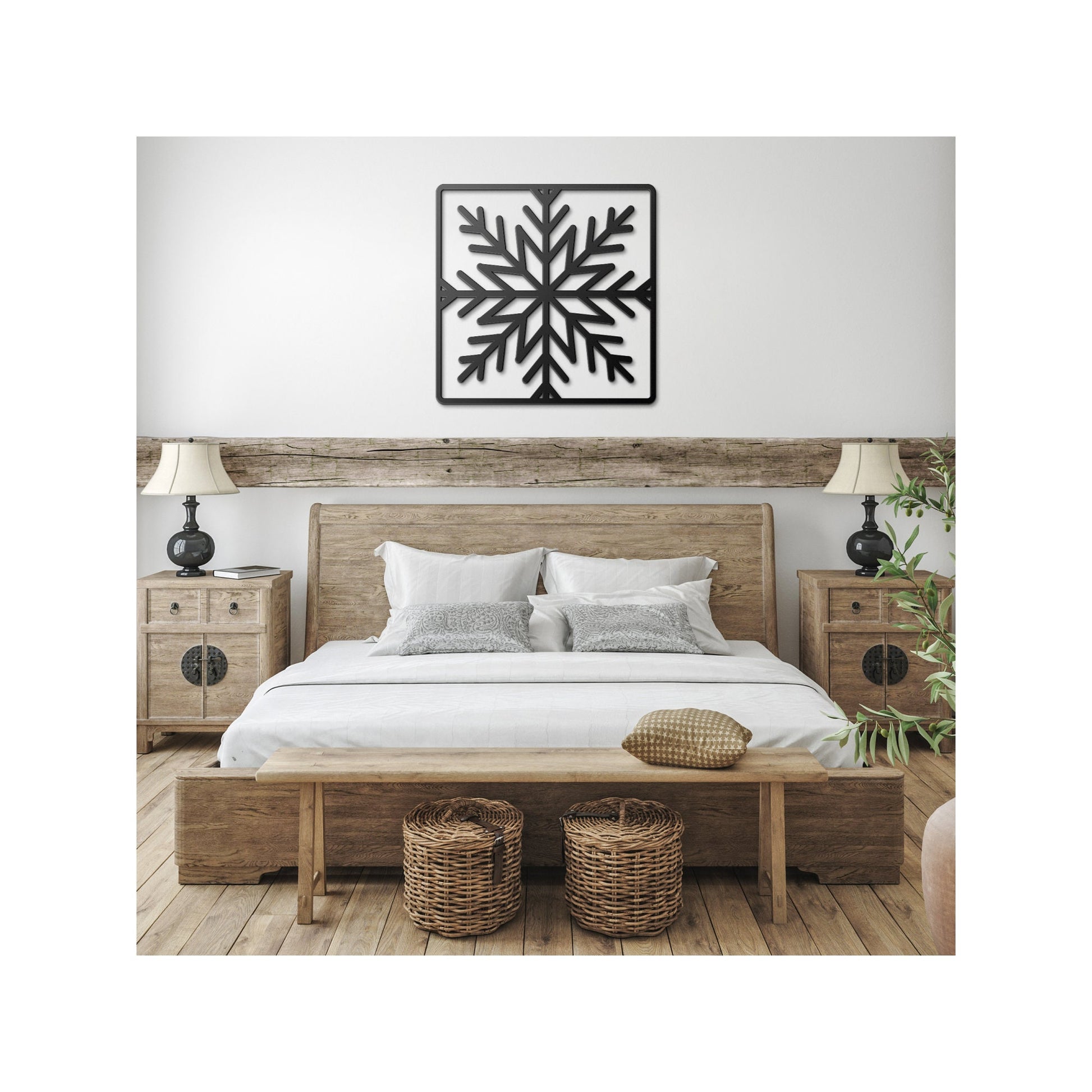 Unique Snowflake Metal Wall Art, Metal Wall Hanging, Winter Artwork Home Decor, Outdoor Sign, Housewarming, Wedding Anniversary or Gift