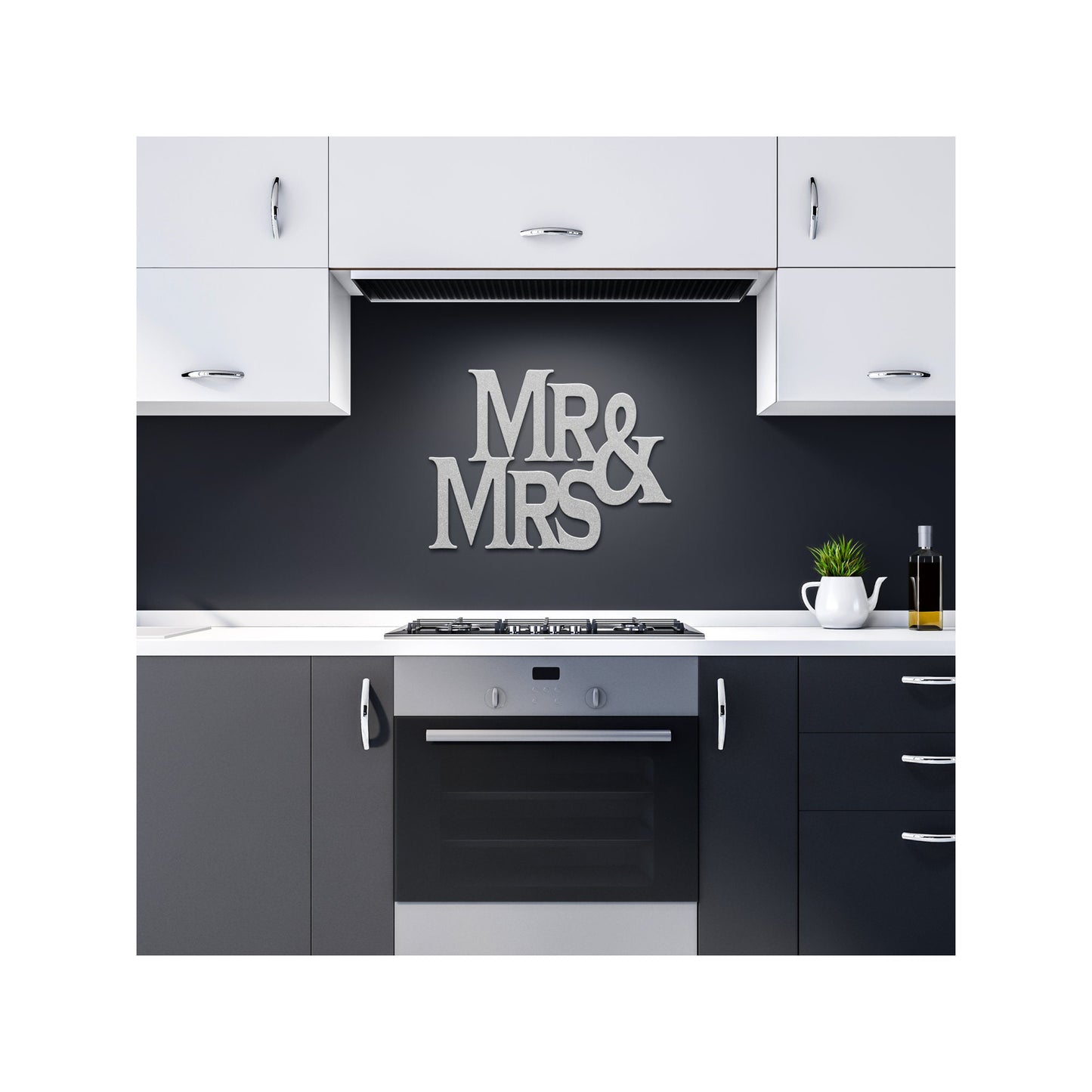 Mr & Mrs Metal Wall Art, Metal Wall Hanging, Housewarming Gift, Wedding Gift, Anniversary Gift, Welcome Home Decor, Unique Outdoor Sign, artwork