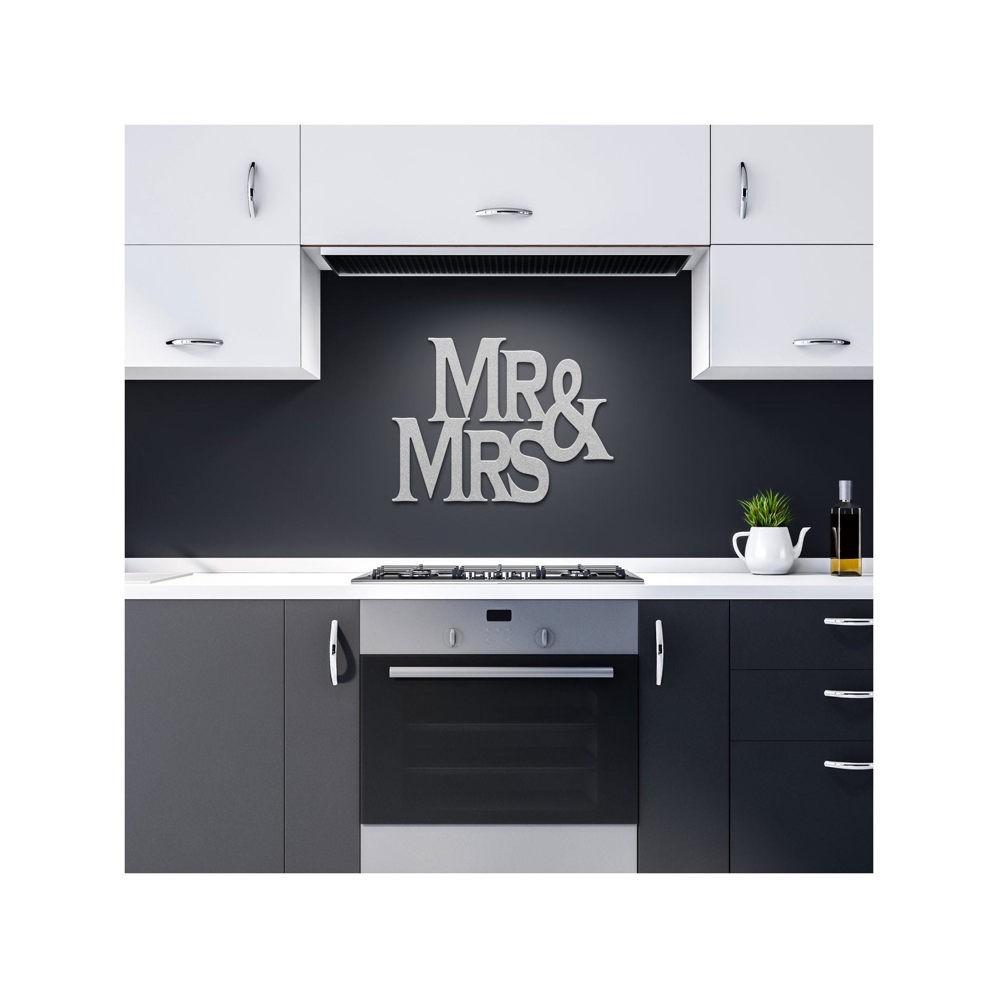 Mr & Mrs Metal Wall Art, Metal Wall Hanging, Housewarming Gift, Wedding Gift, Anniversary Gift, Welcome Home Decor, Unique Outdoor Sign, artwork