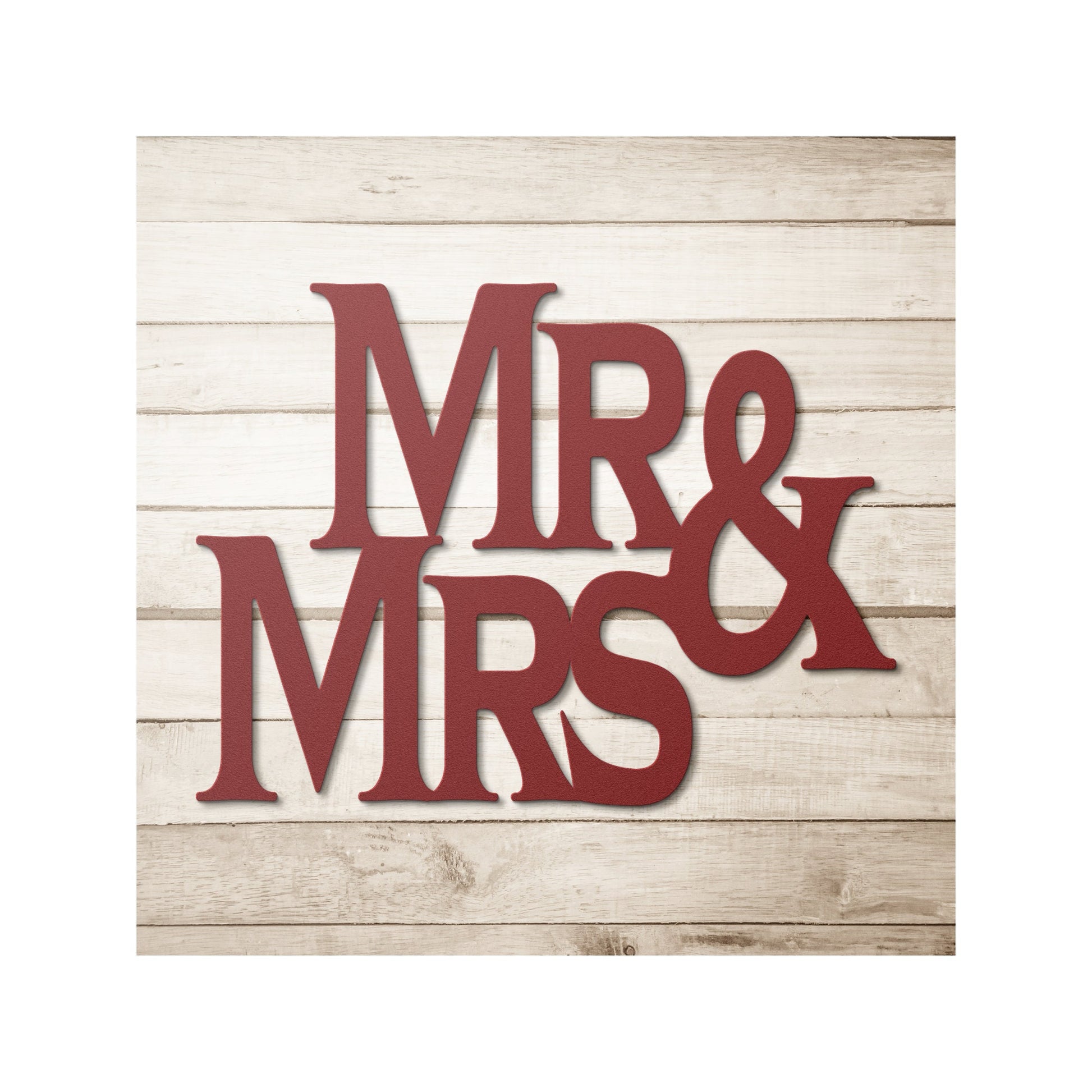 Mr & Mrs Metal Wall Art, Metal Wall Hanging, Housewarming Gift, Wedding Gift, Anniversary Gift, Welcome Home Decor, Unique Outdoor Sign, artwork