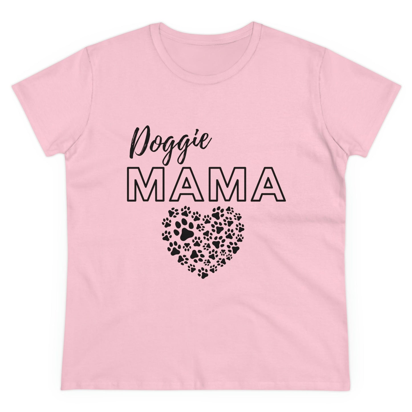 Cozy Doggie Mama Tee Shirt a Perfect Gift for Dog Moms! Dog Mom Crewneck TShirt, Paw Print Gift for Dog Mom