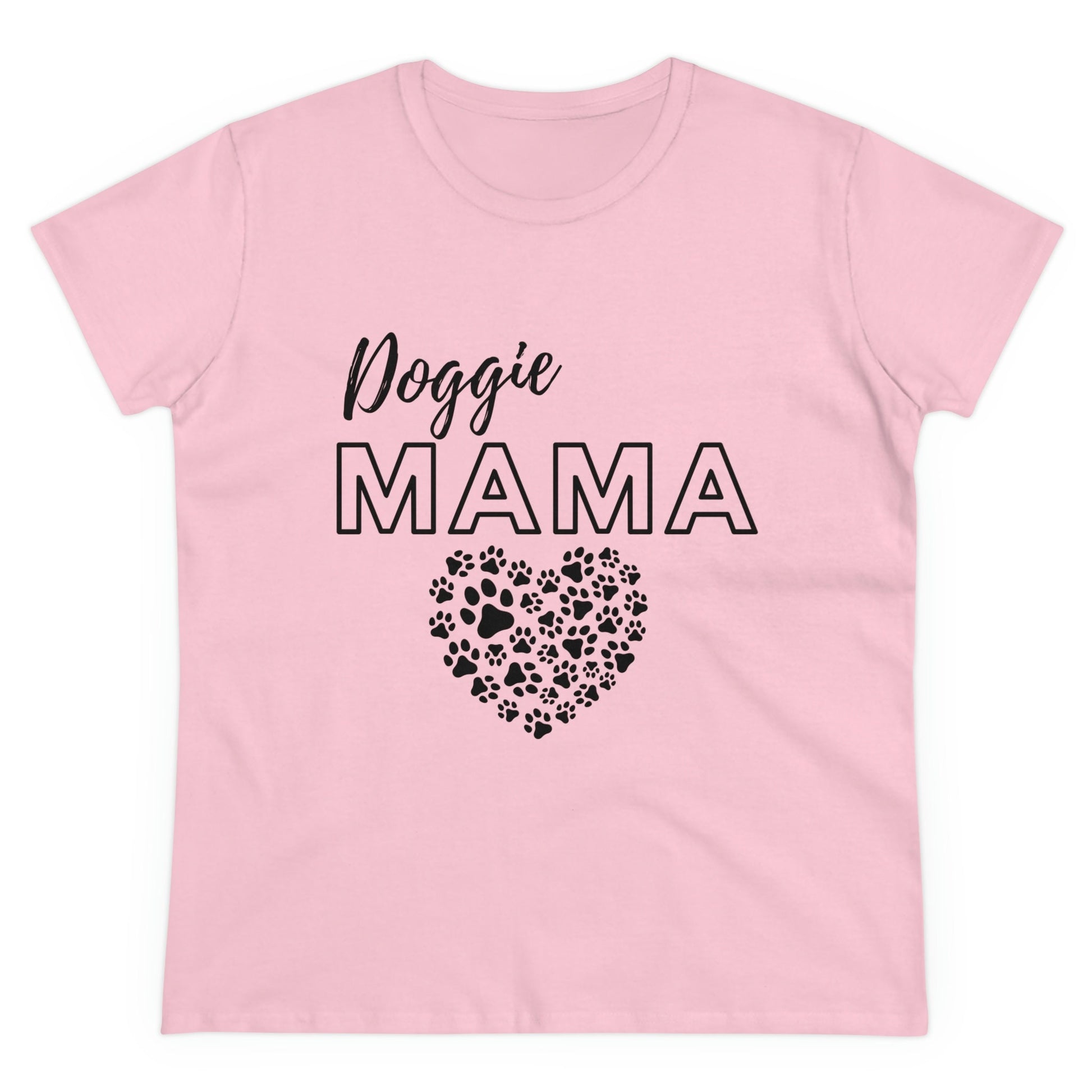 Cozy Doggie Mama Tee Shirt a Perfect Gift for Dog Moms! Dog Mom Crewneck TShirt, Paw Print Gift for Dog Mom