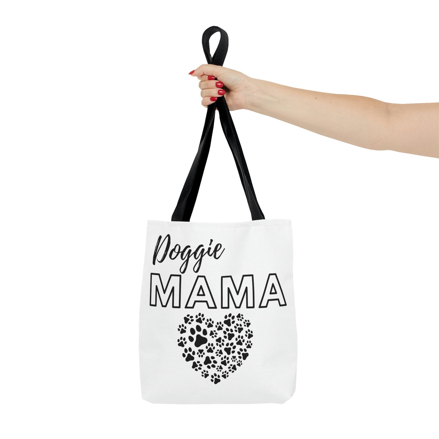 White Doggie Mama Tote Bag