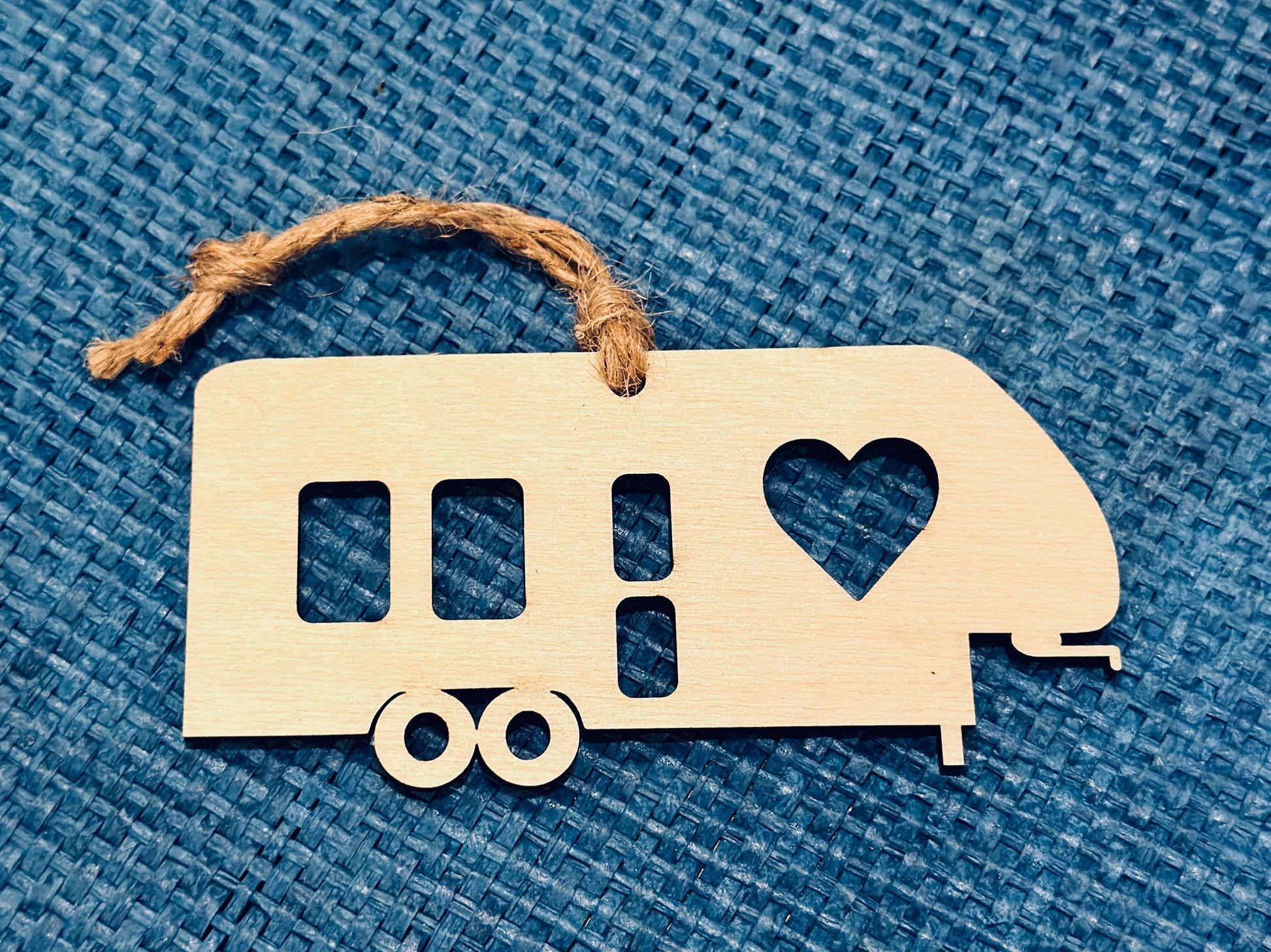 Birchwood Fifth Wheel Camper Ornament, Handmade RV Christmas Decor