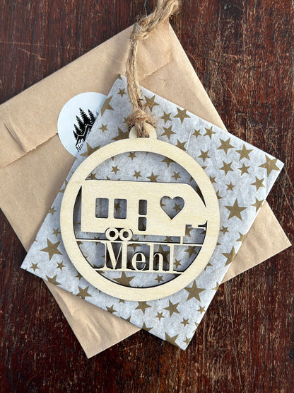 Personalized Fifth Wheel Camper Ornament, Custom Birchwood RV Gift