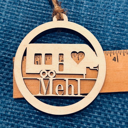 Personalized Fifth Wheel Camper Ornament, Custom Birchwood RV Gift