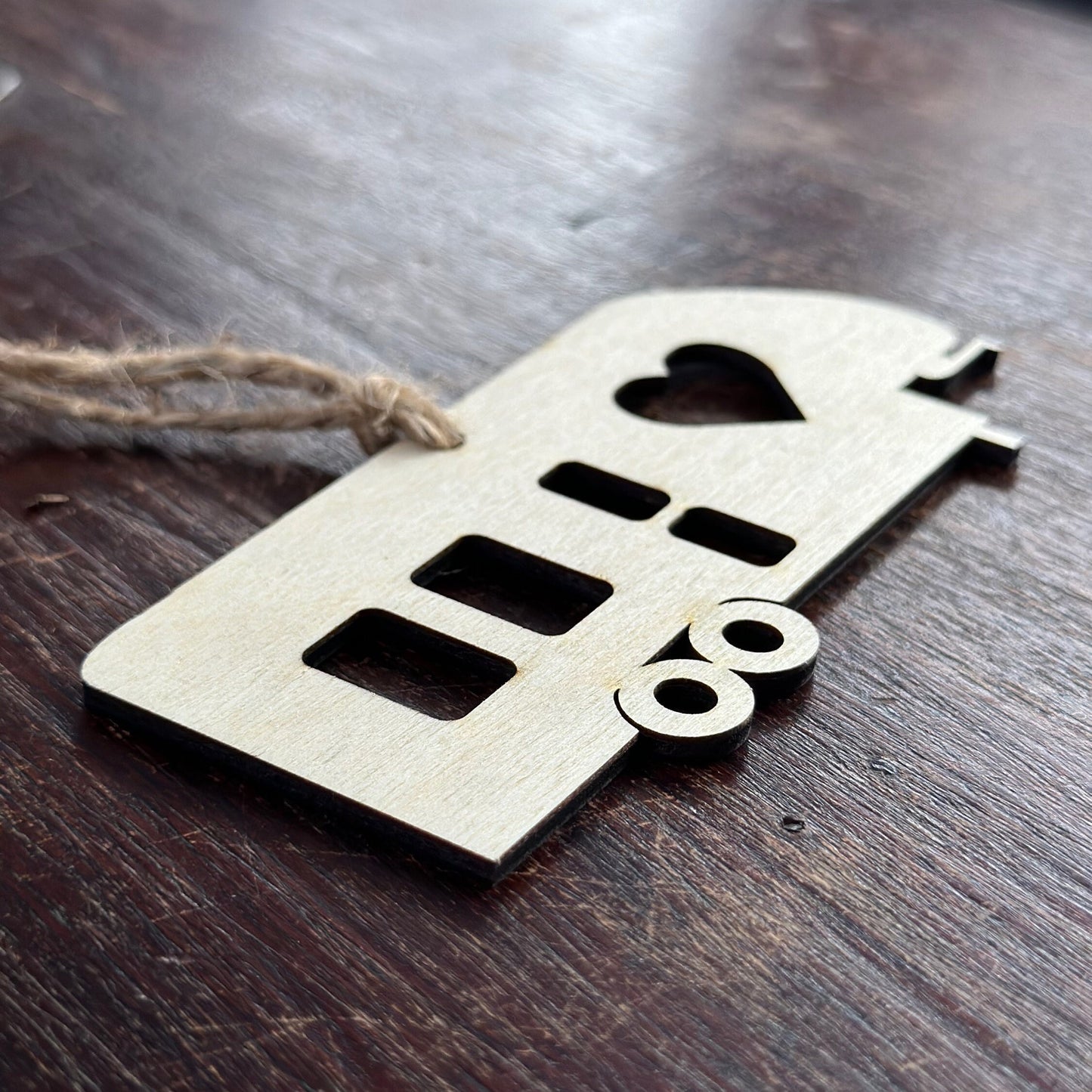 Birchwood Fifth Wheel Camper Ornament, Handmade RV Christmas Decor