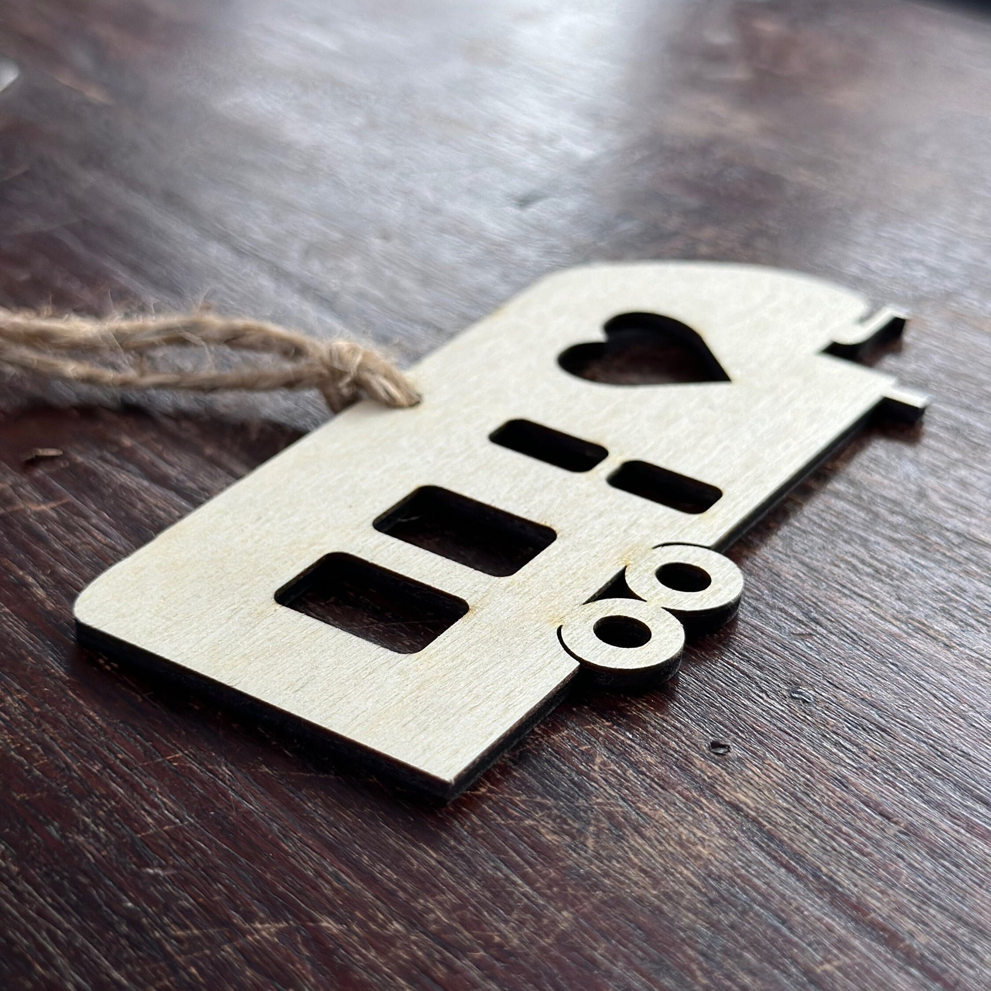 Birchwood Fifth Wheel Camper Ornament, Handmade RV Christmas Decor
