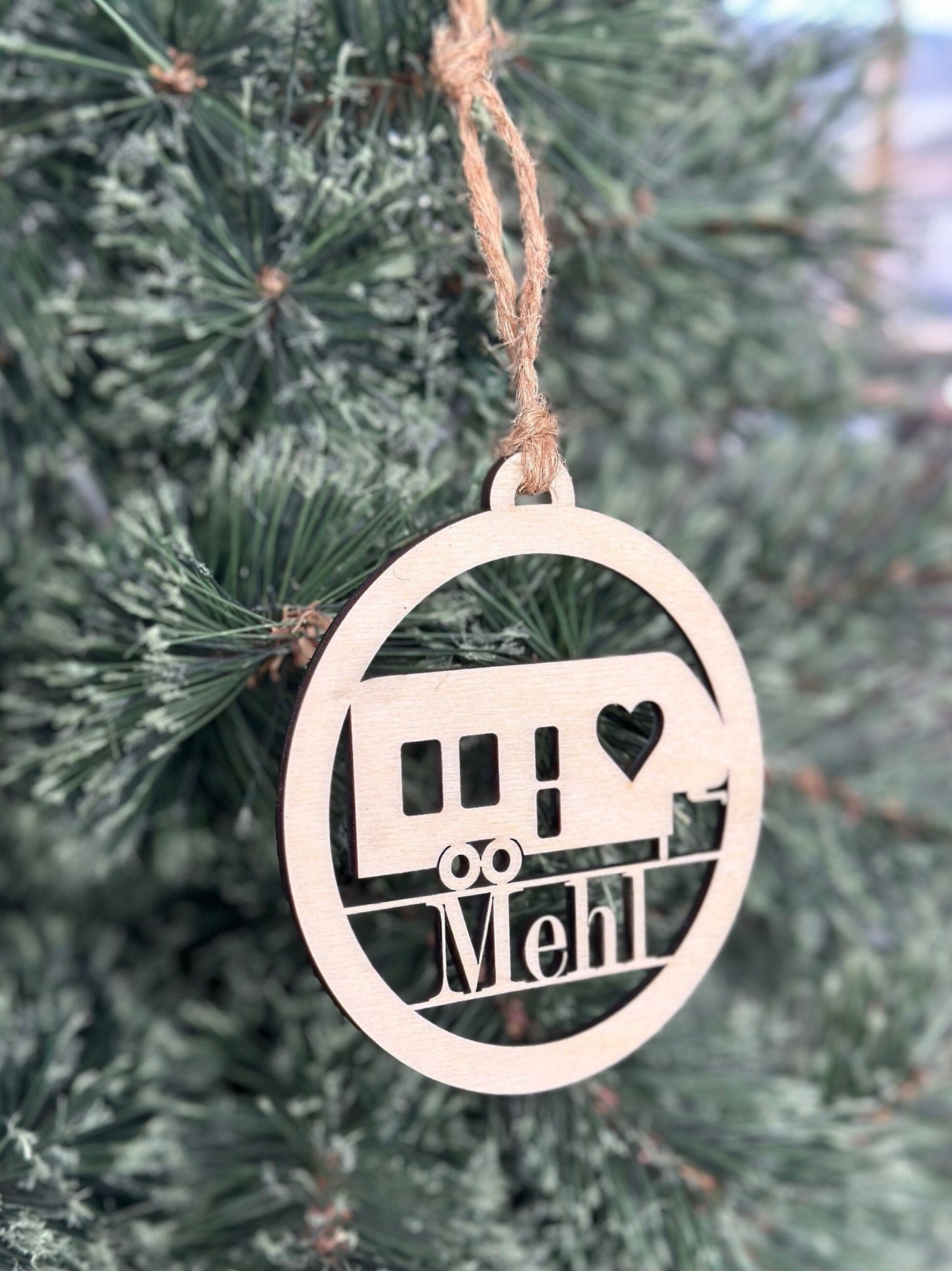 Personalized Fifth Wheel Camper Ornament, Custom Birchwood RV Gift