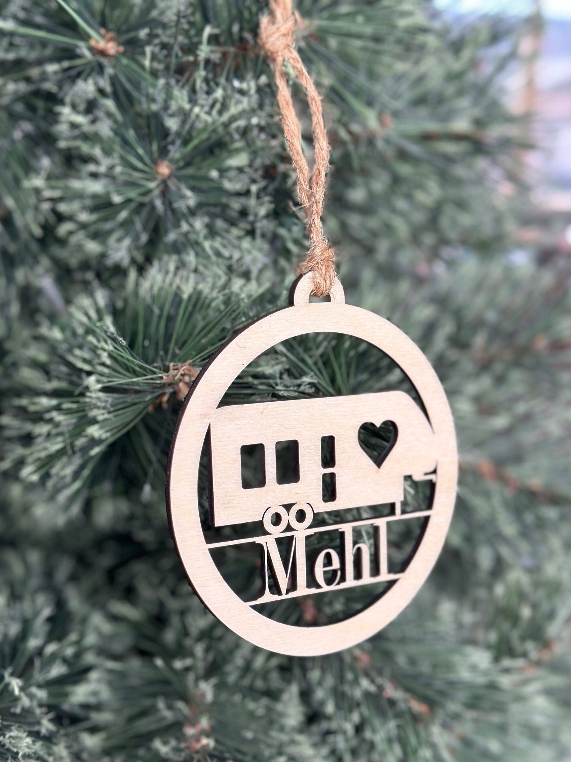 Personalized Fifth Wheel Camper Ornament, Custom Birchwood RV Gift