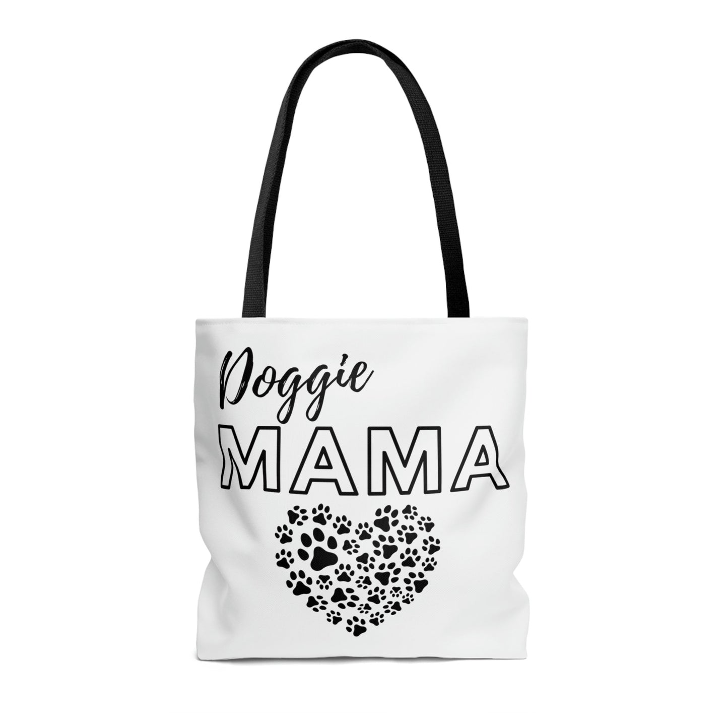 White Doggie Mama Tote Bag