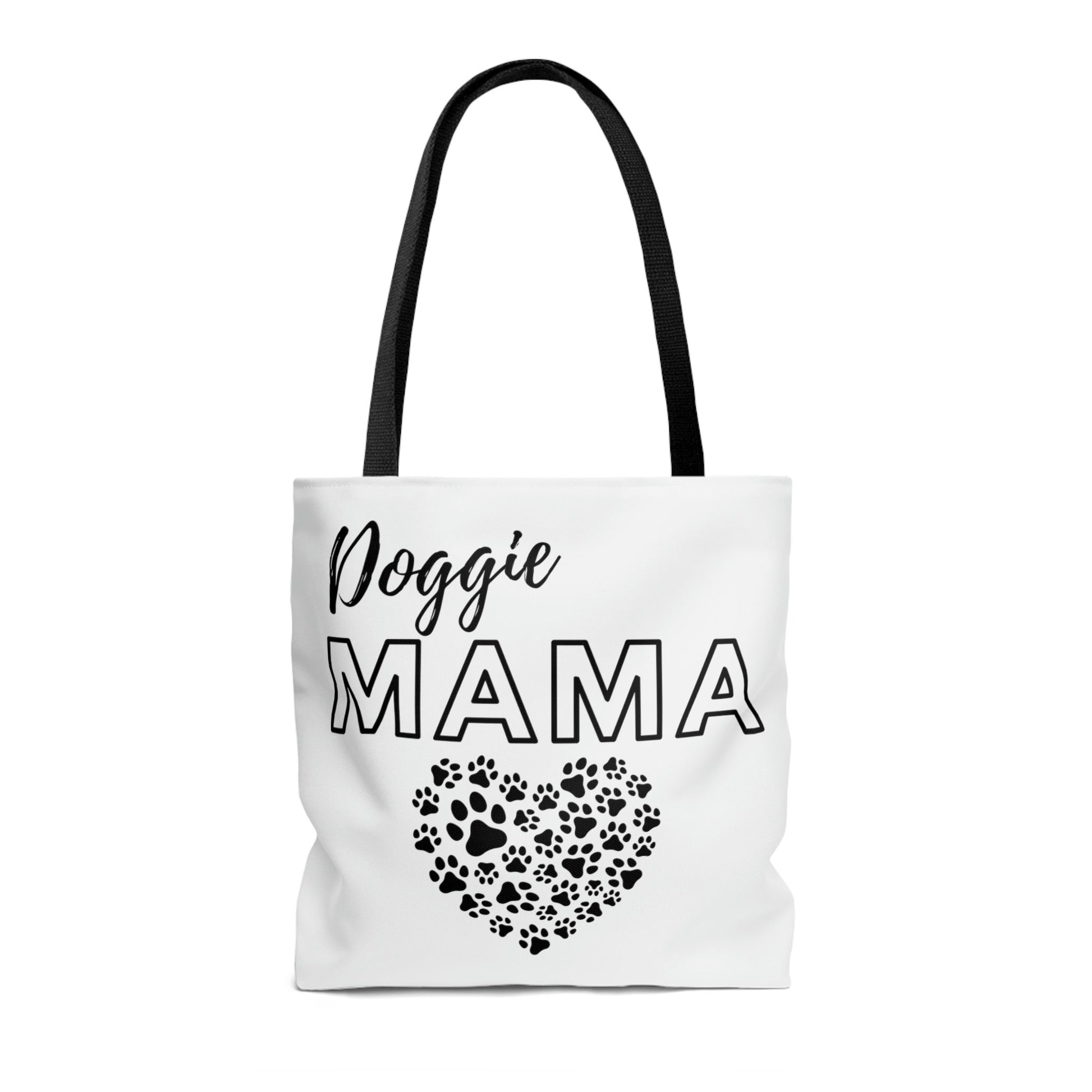 White Doggie Mama Tote Bag