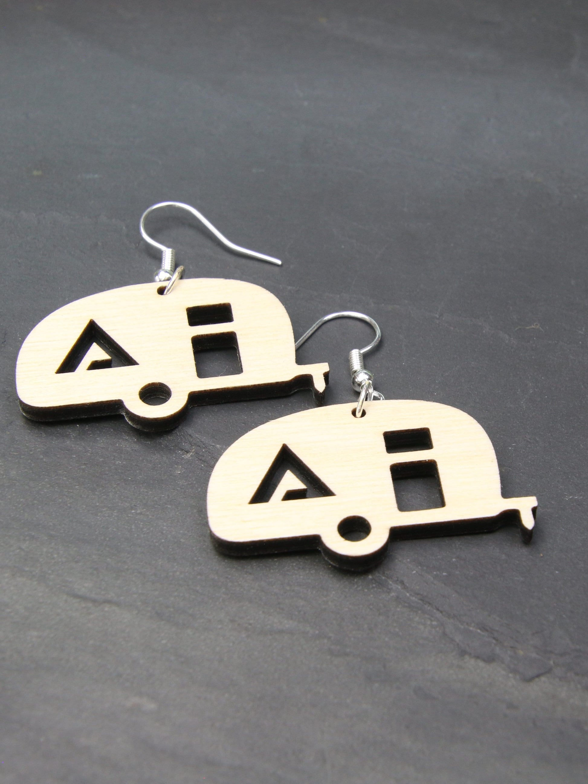 Retro Alliance Travel Trailer Earrings, Show your Love of Camping, RV Camping Life, a Perfect Gift