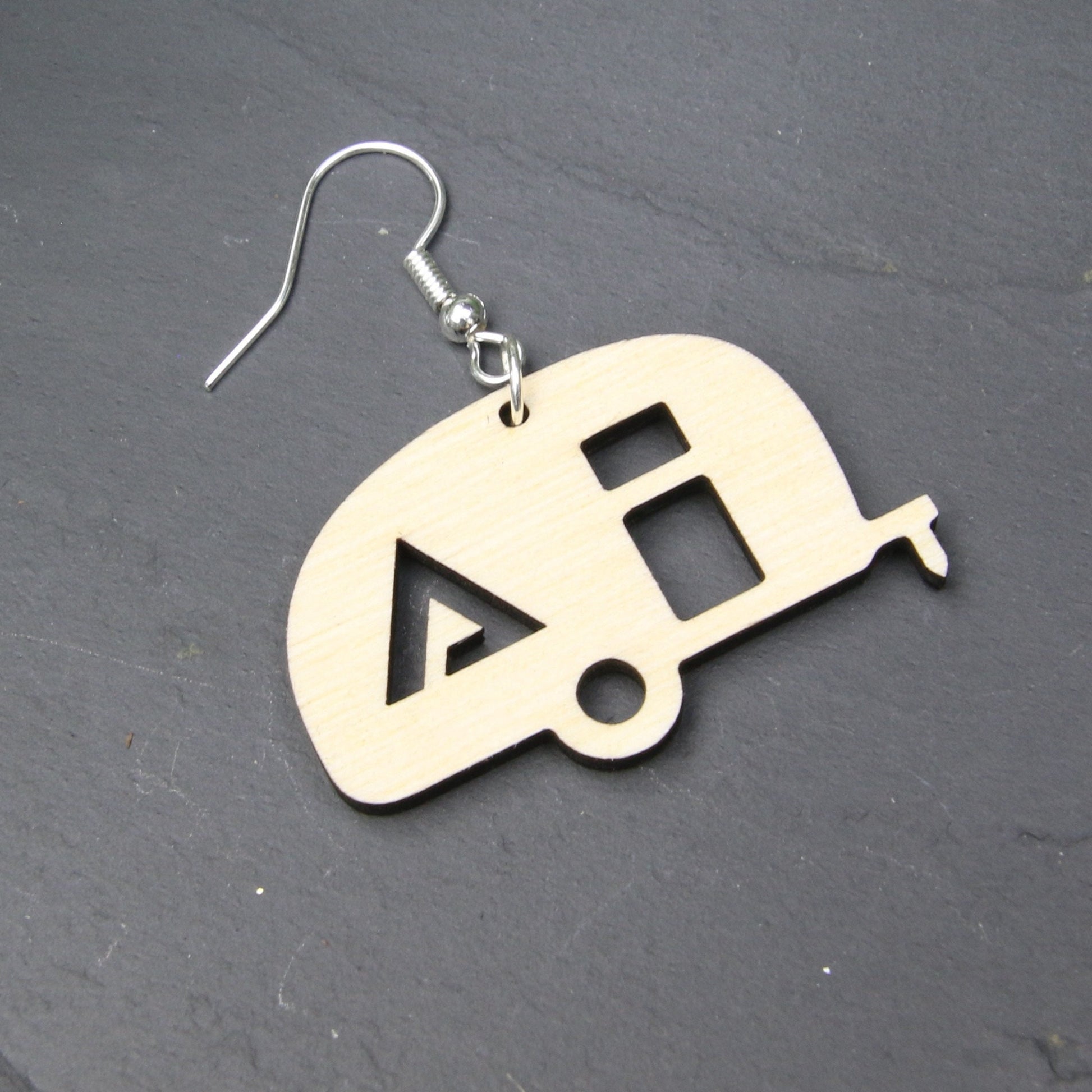 Retro Alliance Travel Trailer Earrings, Show your Love of Camping, RV Camping Life, a Perfect Gift
