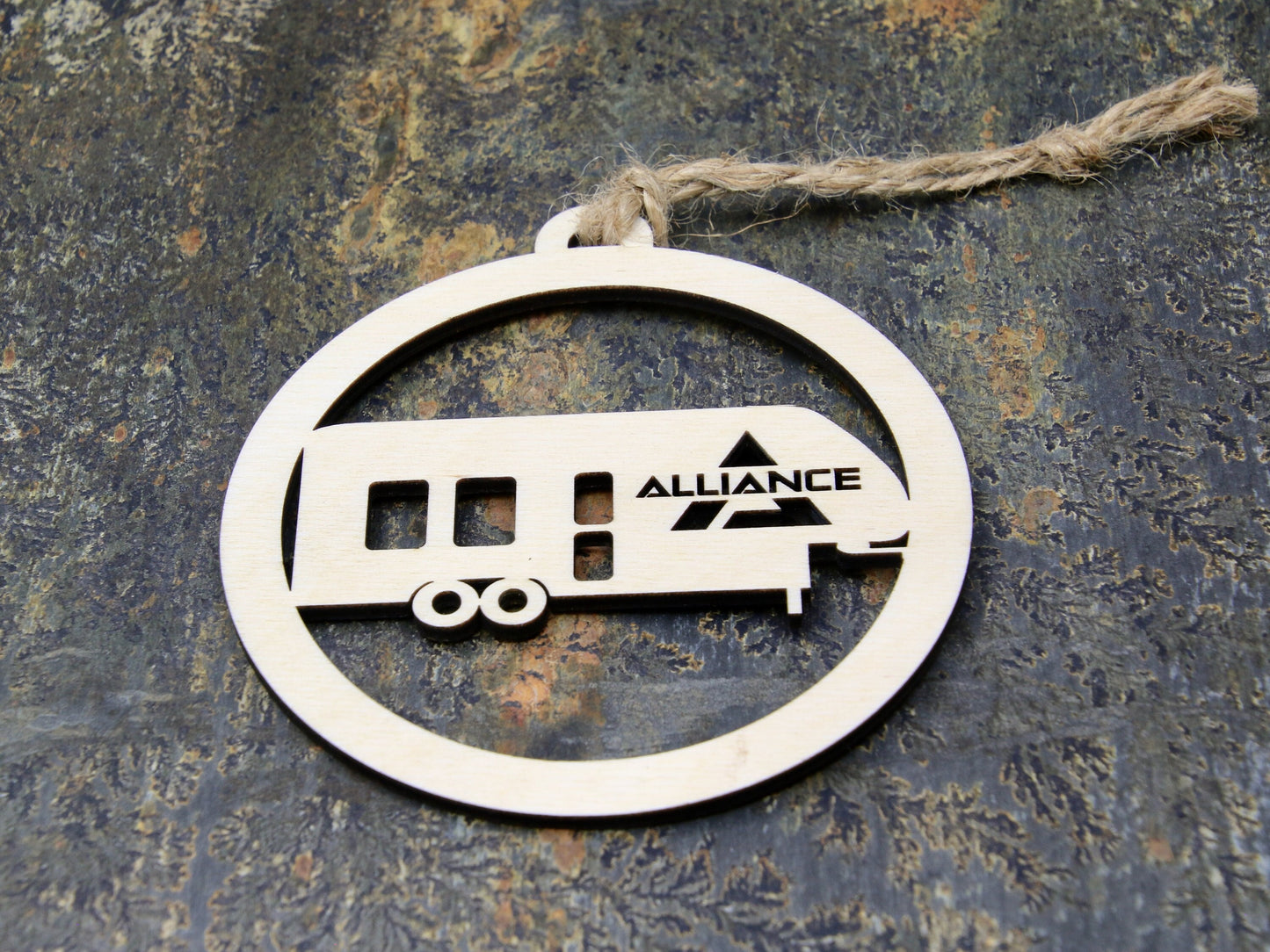Alliance Fifth Wheel Ornament, Birchwood RV Camper Christmas Ornament