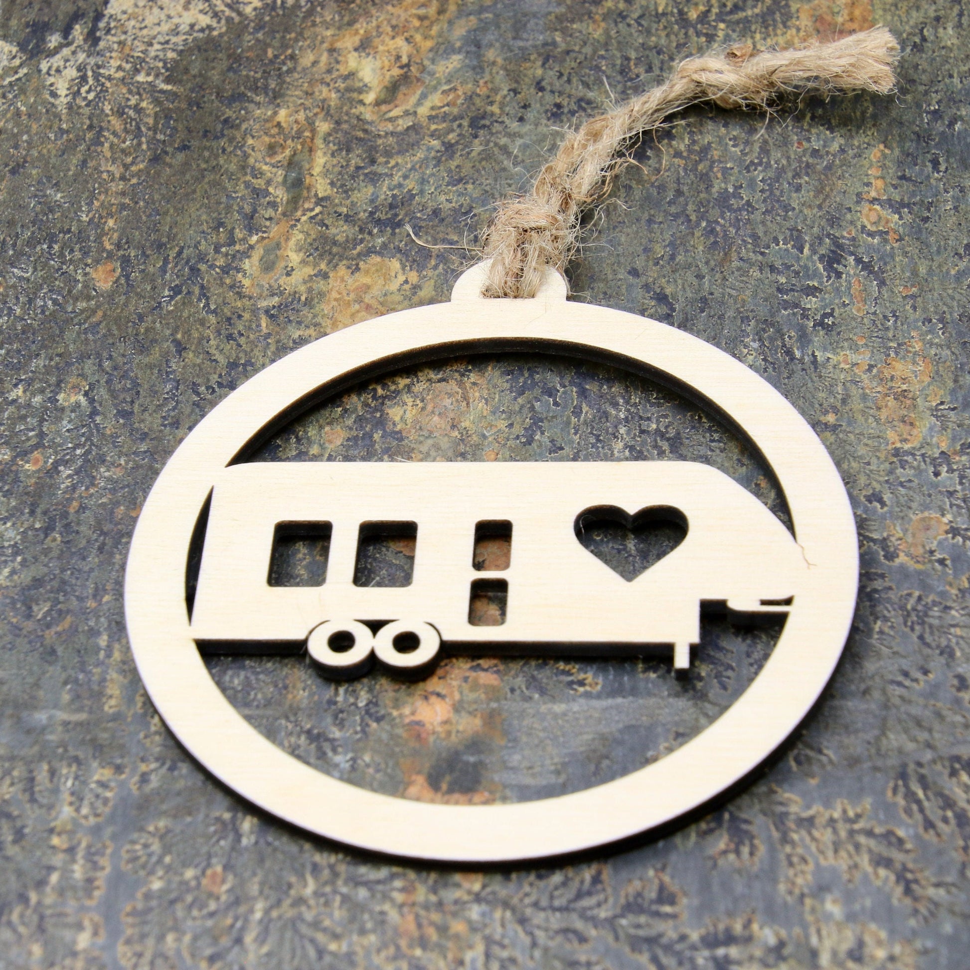 Birchwood 5th Wheel Camper Ornament, Handmade RV Christmas Gift