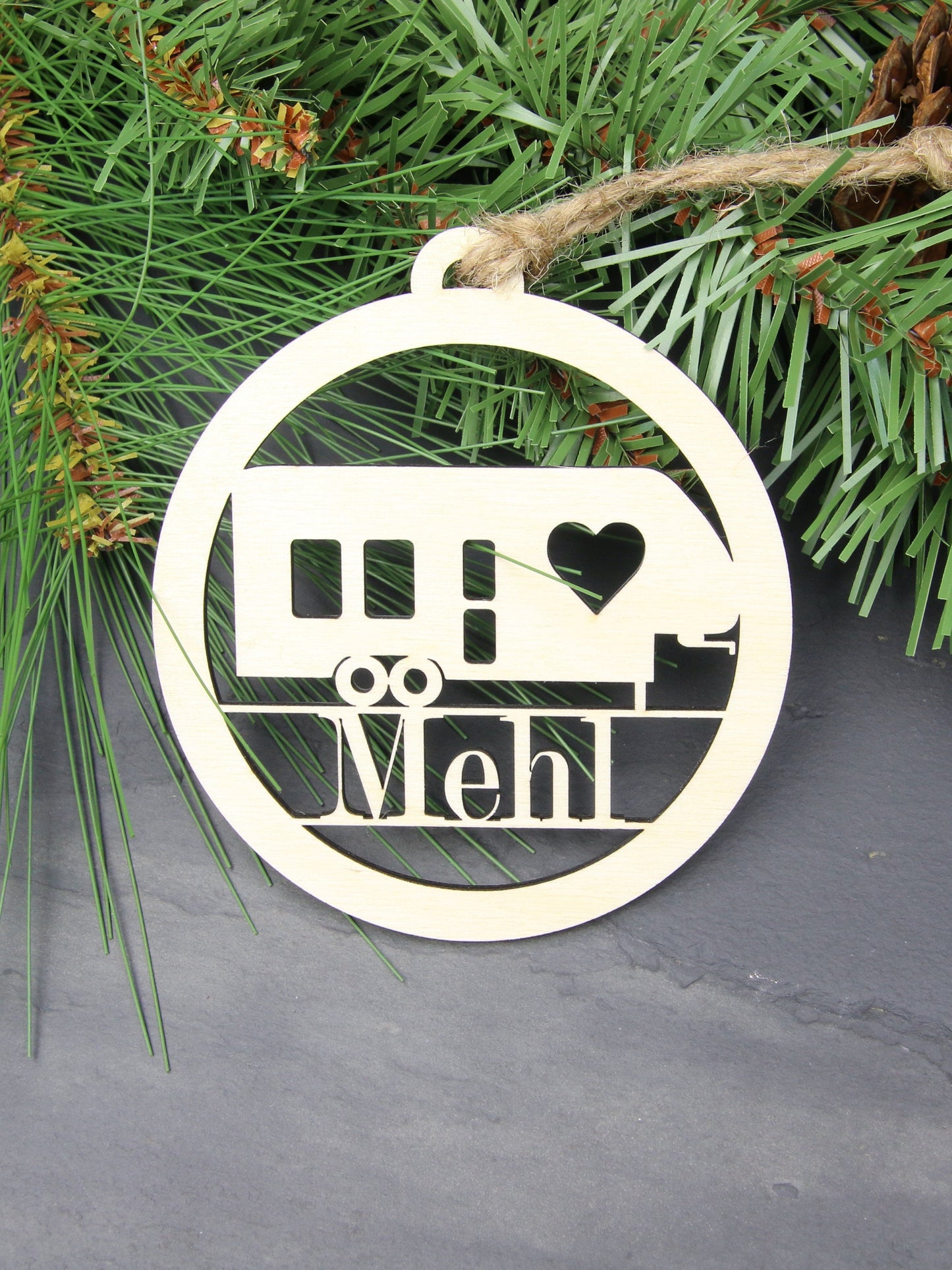 Personalized Fifth Wheel Camper Ornament, Custom Birchwood RV Gift