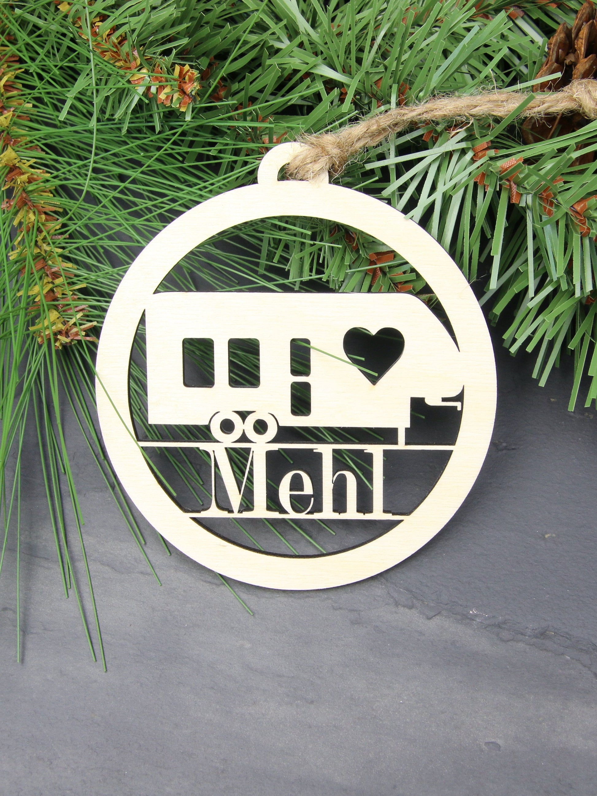 Personalized Fifth Wheel Camper Ornament, Custom Birchwood RV Gift