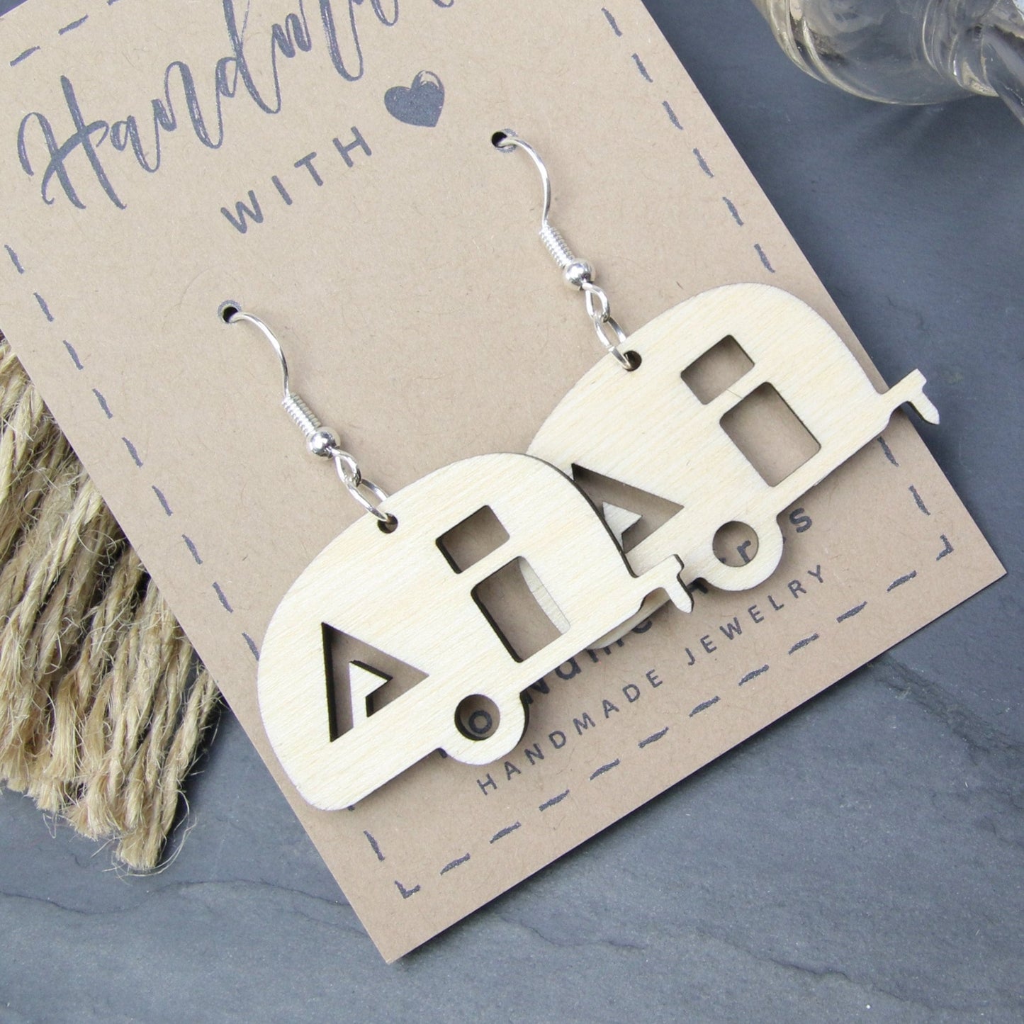 Retro Alliance Travel Trailer Earrings, Show your Love of Camping, RV Camping Life, a Perfect Gift