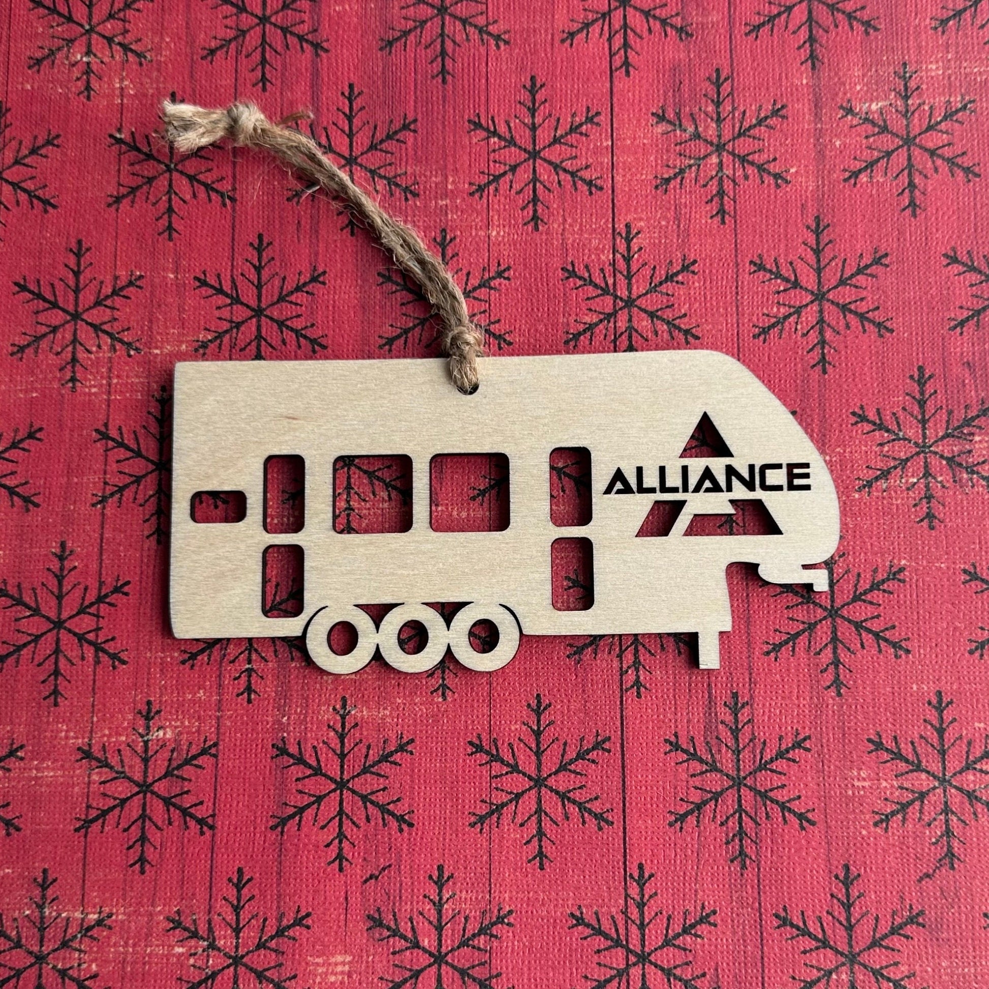 Birchwood Alliance 5th Wheel Camper Ornament, Handmade RV Christmas Gift