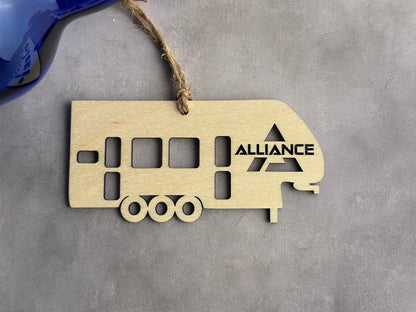 Birchwood Alliance 5th Wheel Camper Ornament, Handmade RV Christmas Gift
