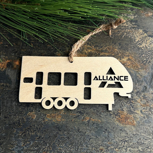 Birchwood Alliance 5th Wheel Camper Ornament, Handmade RV Christmas Gift