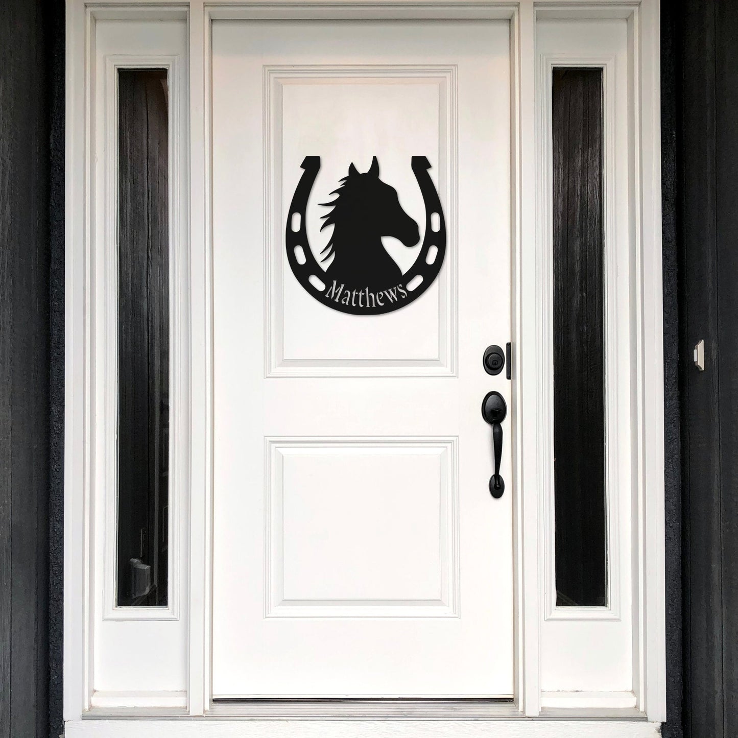 Custom Horse Metal Wall Art – Equestrian Horseshoe Decor