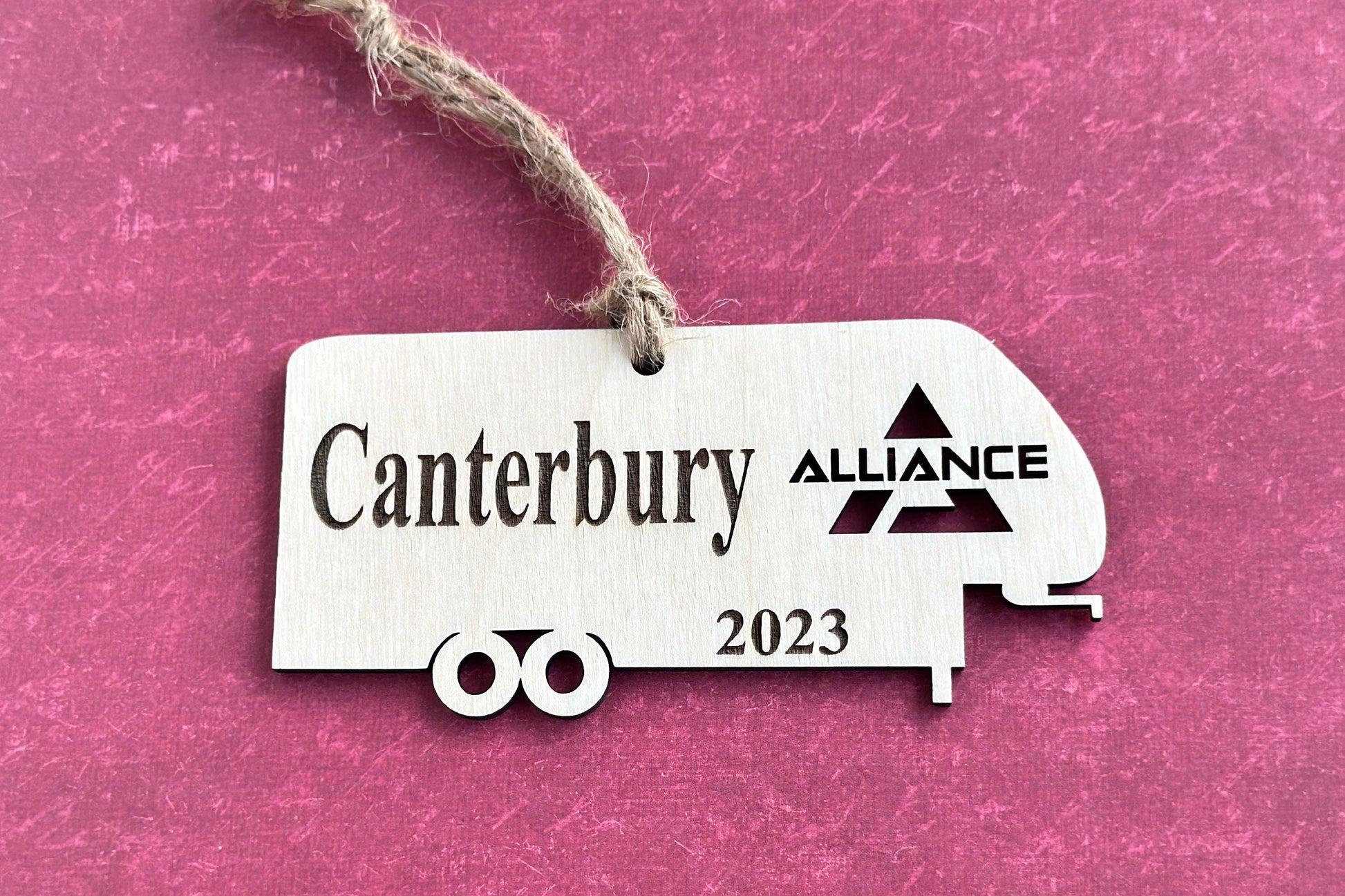 Personalized Alliance 2 Axle 5th Wheel Camper Ornament, Custom Camping Ornament, RV Fifth Wheel Toy Hauler Camper Christmas Ornament