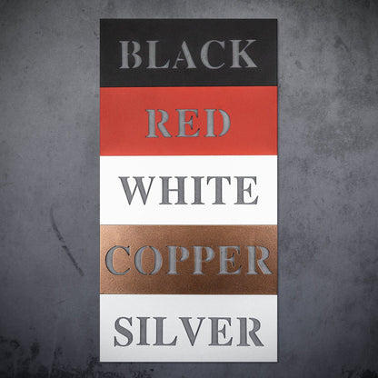 Stunning decorative square monogram metal wall art with a heart this stunning large metal letter wall art. This unique wall art is handcrafted from high-quality 18 gauge steel and powder coated in your choice of 5 colors in a range of sizes