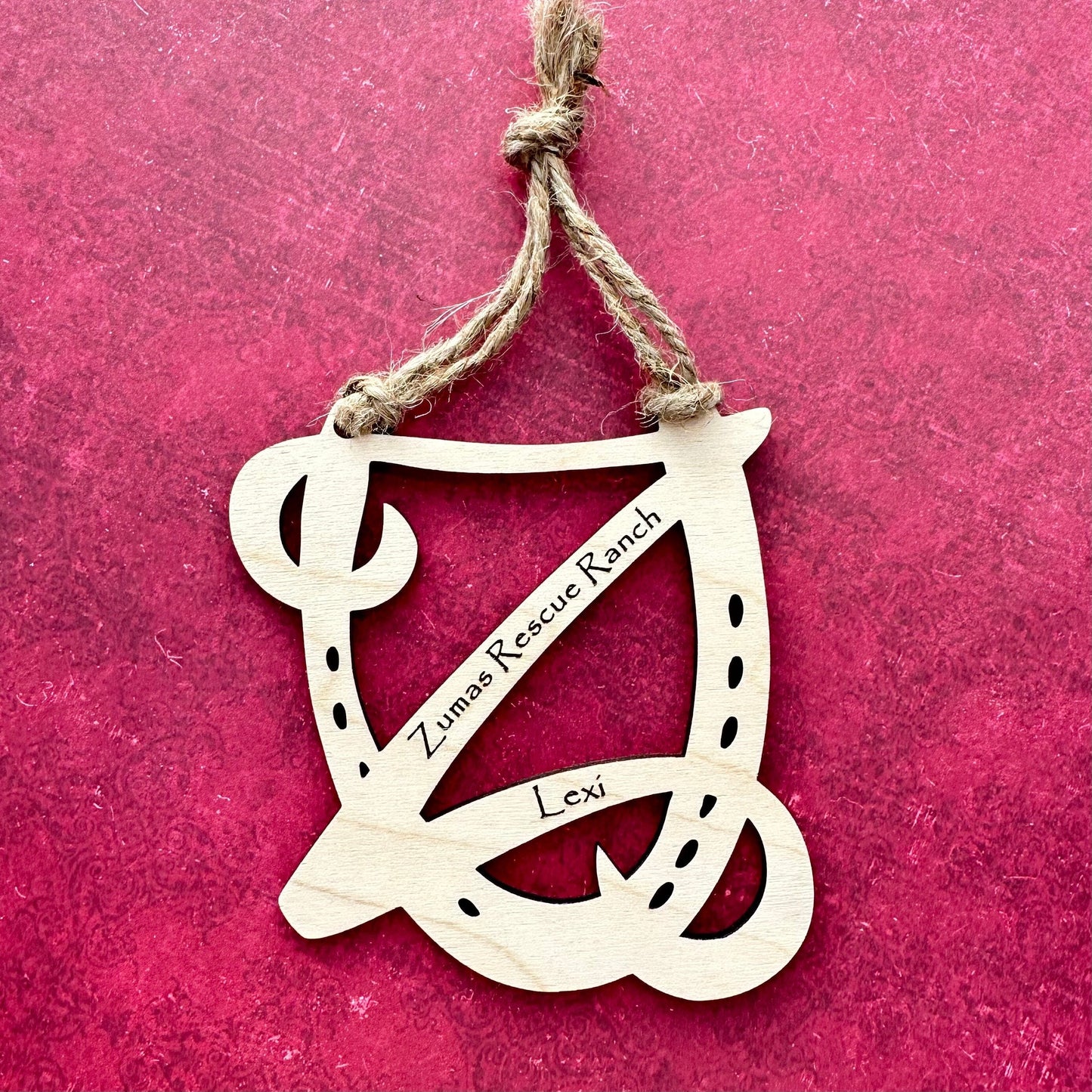 Personalized Horse Ornament, Zuma's Rescue Ranch, Equestrian Gift