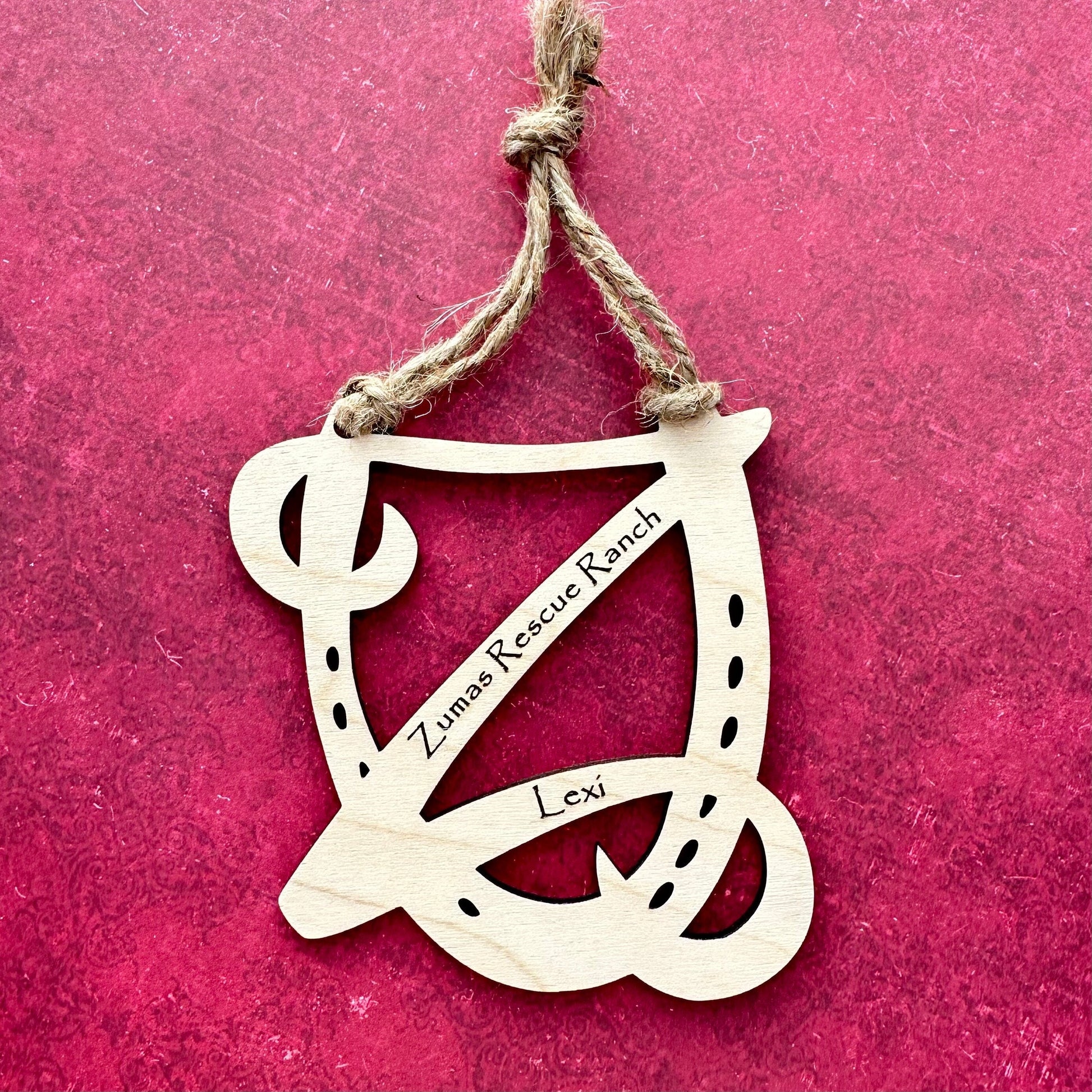 Personalized Horse Ornament, Zuma's Rescue Ranch, Equestrian Gift