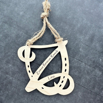 Personalized Horse Ornament, Zuma's Rescue Ranch, Equestrian Gift