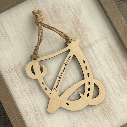 Personalized Horse Ornament, Zuma's Rescue Ranch, Equestrian Gift