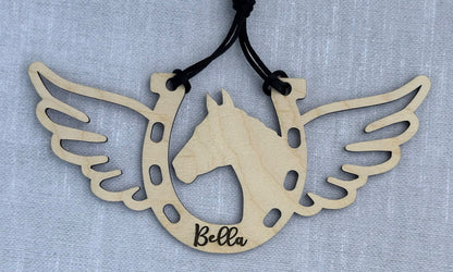 Horse Memorial Ornament, Custom Equestrian Gift, Horse Lover Gift, Memorial Ornament