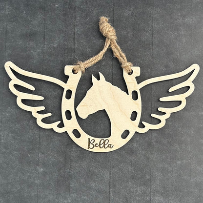 Horse Memorial Ornament, Custom Equestrian Gift, Horse Lover Gift, Memorial Ornament