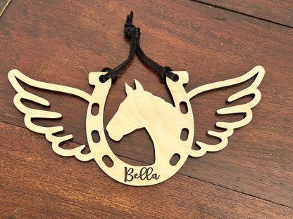 Horse Memorial Ornament, Custom Equestrian Gift, Horse Lover Gift, Memorial Ornament