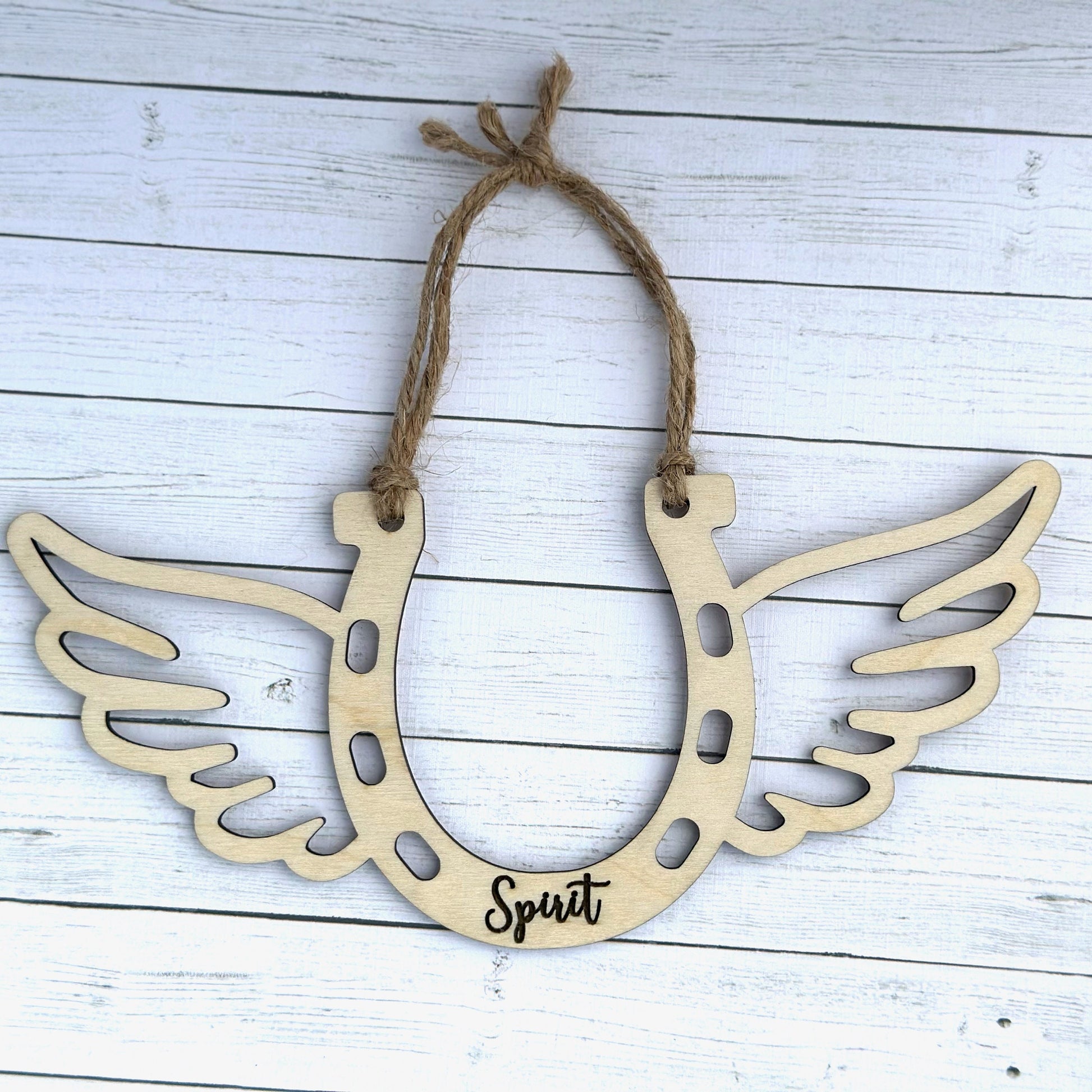 Horseshoe Memorial Ornament, Custom Equestrian Gift, Horse Lover Gift, Memorial Ornament
