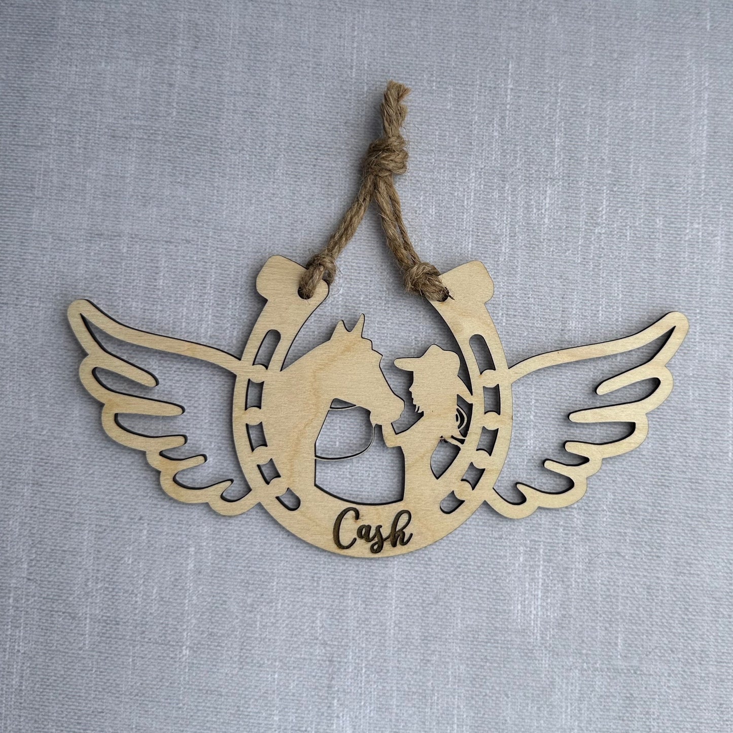 Personalized Girl with Her Horse, Memorial Horse Ornament, Custom Equestrian Gift, Horse Lover Gift, Gift for Her, Memorial Ornament