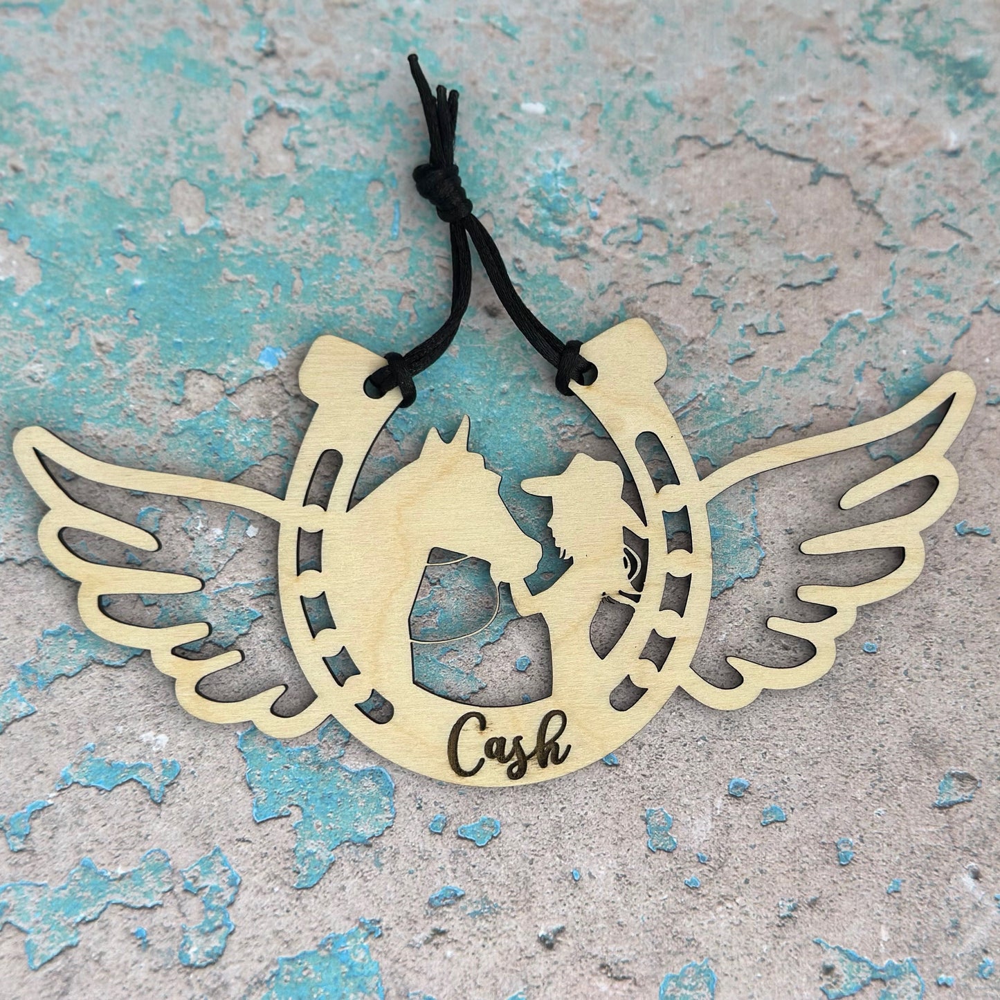 Personalized Girl with Her Horse, Memorial Horse Ornament, Custom Equestrian Gift, Horse Lover Gift, Gift for Her, Memorial Ornament