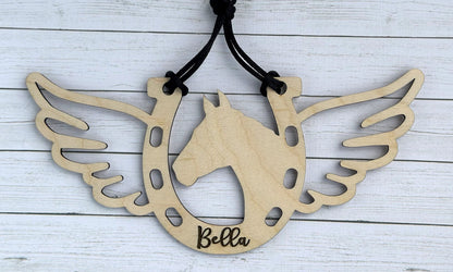 Horse Memorial Ornament, Custom Equestrian Gift, Horse Lover Gift, Memorial Ornament