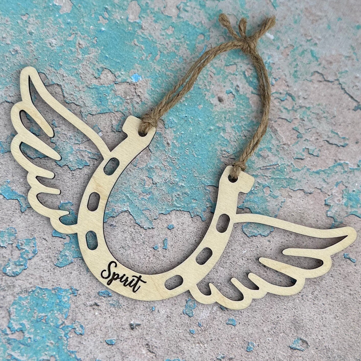 Horseshoe Memorial Ornament, Custom Equestrian Gift, Horse Lover Gift, Memorial Ornament