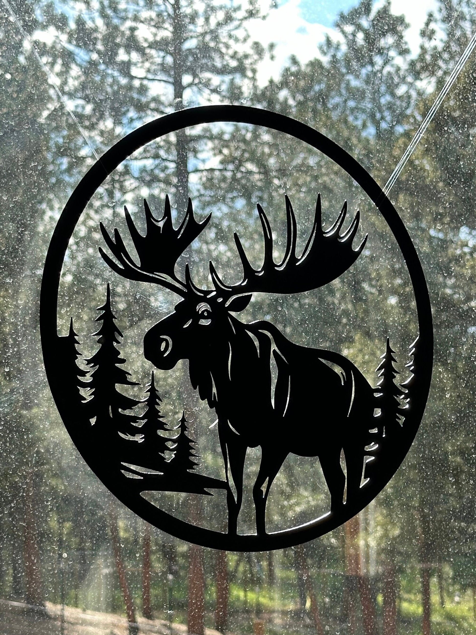 Moose Metal Wall Art, Cabin Decor, Rustic Home Decor