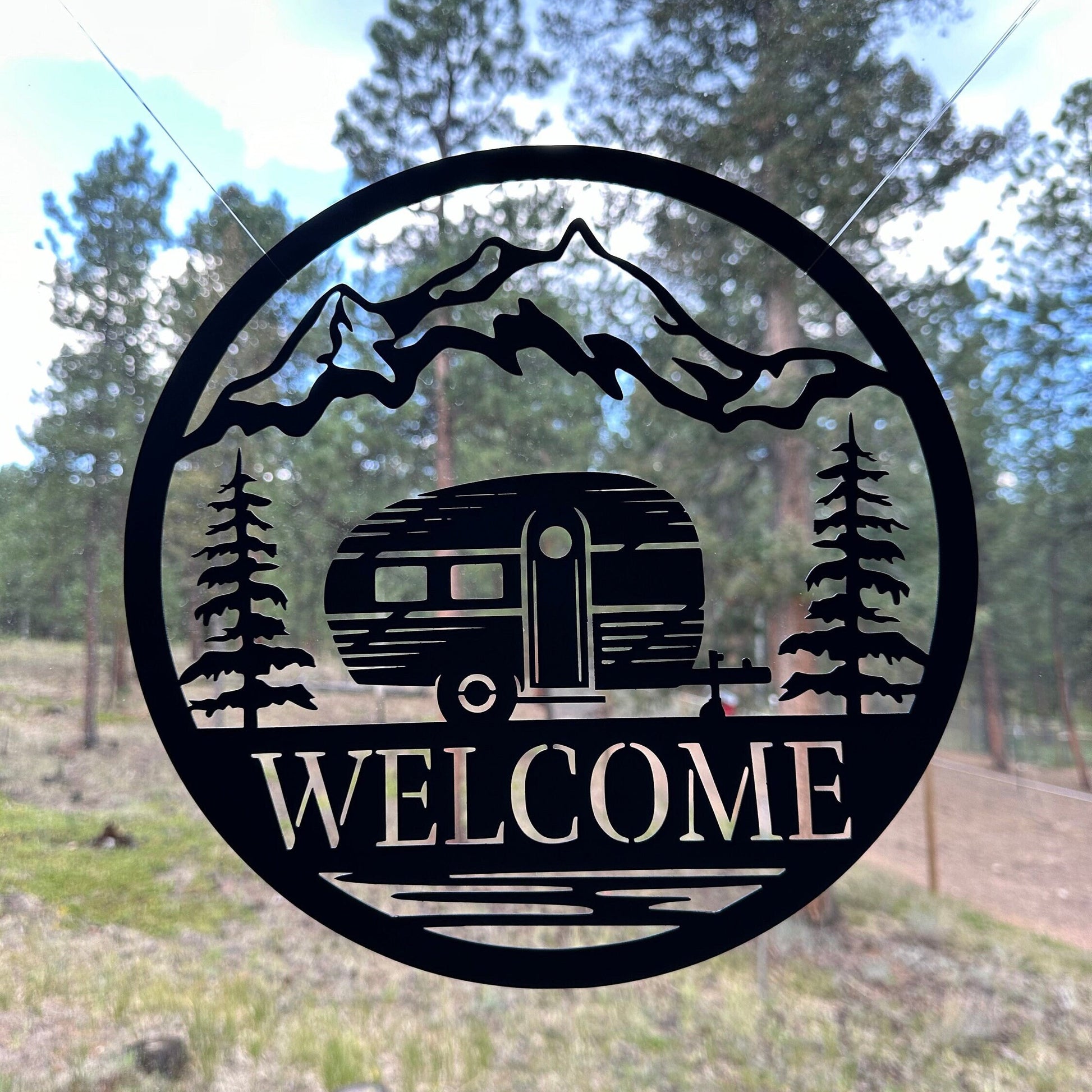 Welcome Camper Metal Wall Art, RV Decor