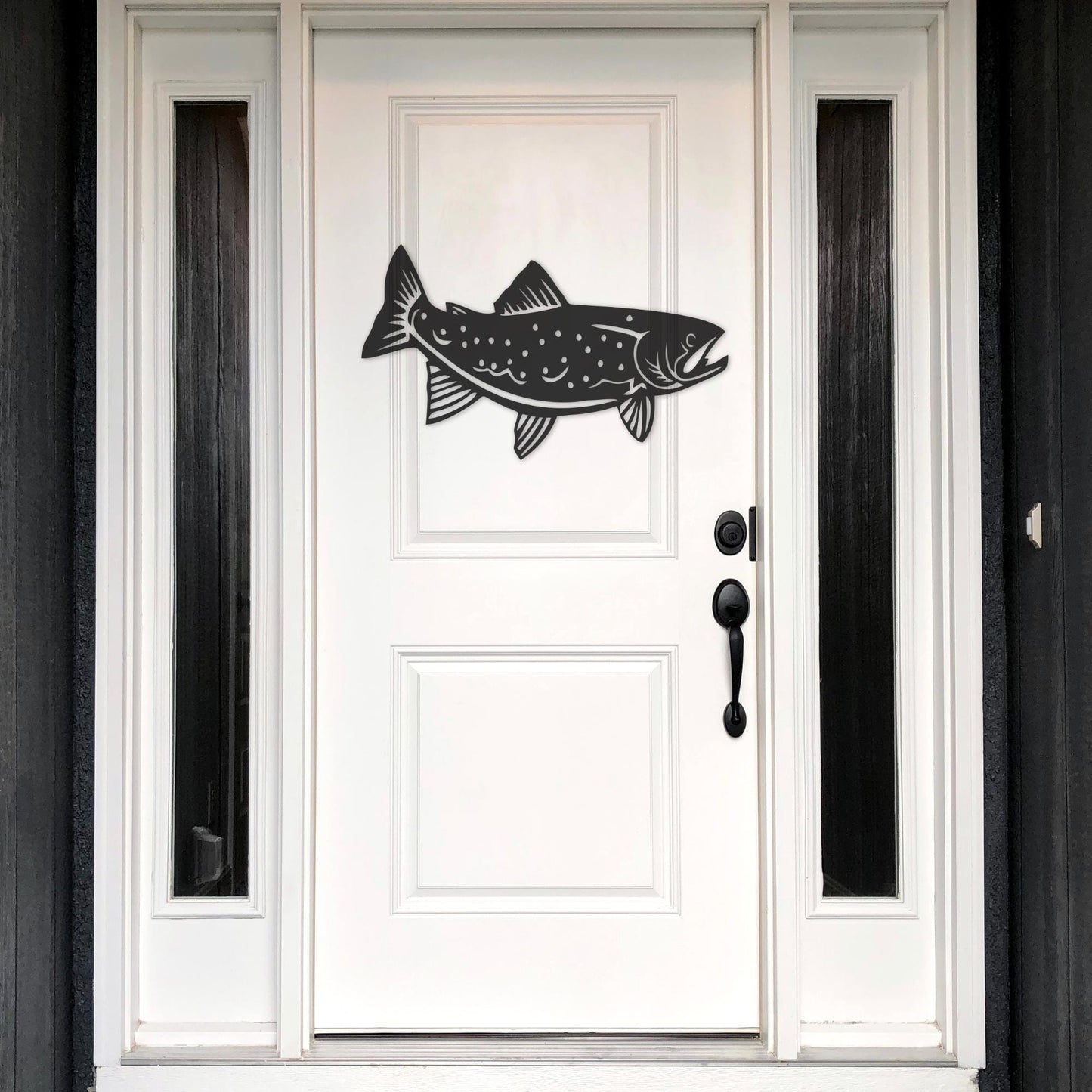 Trout Metal Wall Art for Home or Cabin, Hanging Fish Wall Art to Bring a Touch of Nature to Your Indoor or Outdoor Living Space