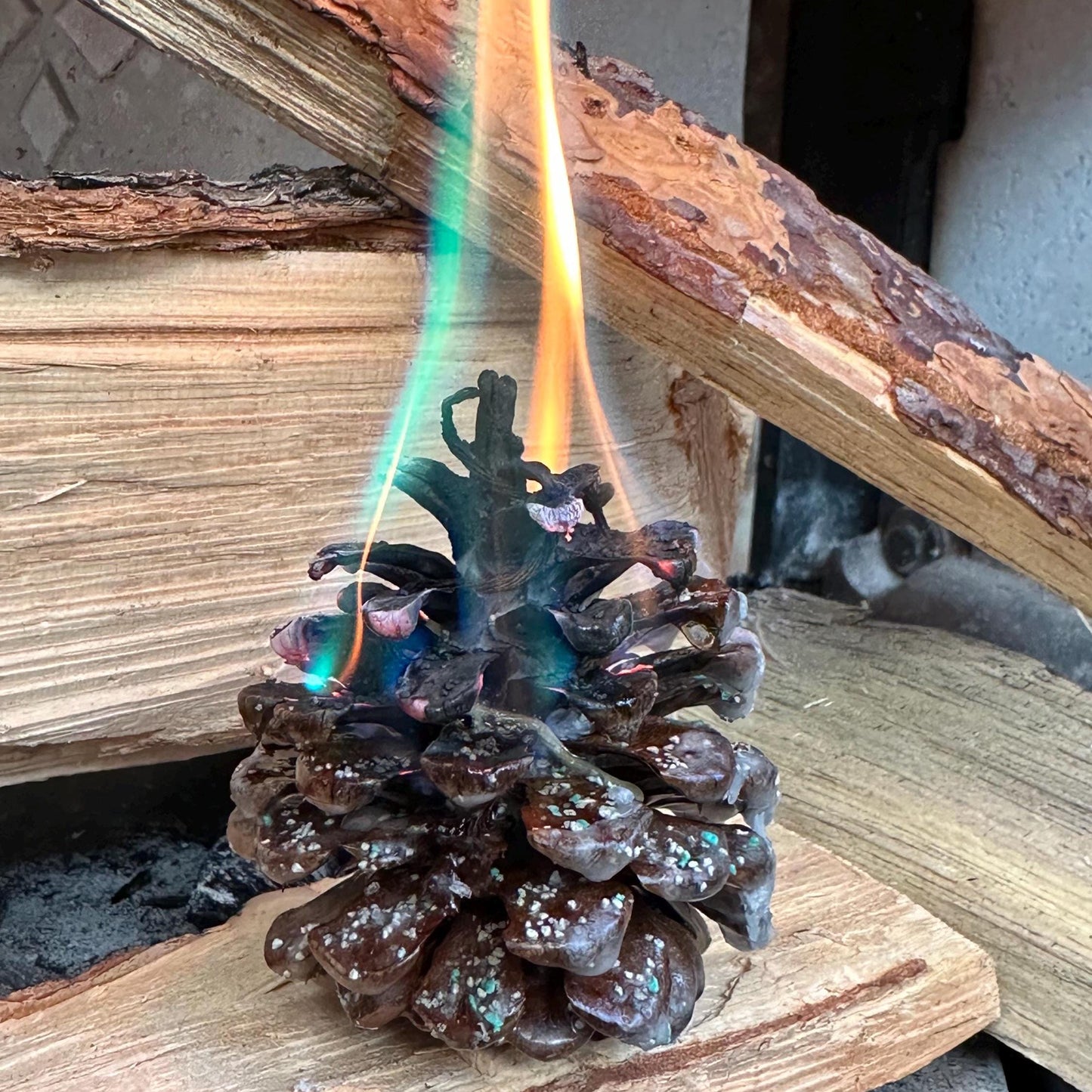 Pinecone Fire Starter - Perfect for Wood Burning Fire Pits, Campfires, Fireplaces and Bonfires, Gift for Home, Cabin, Camping and Hunting