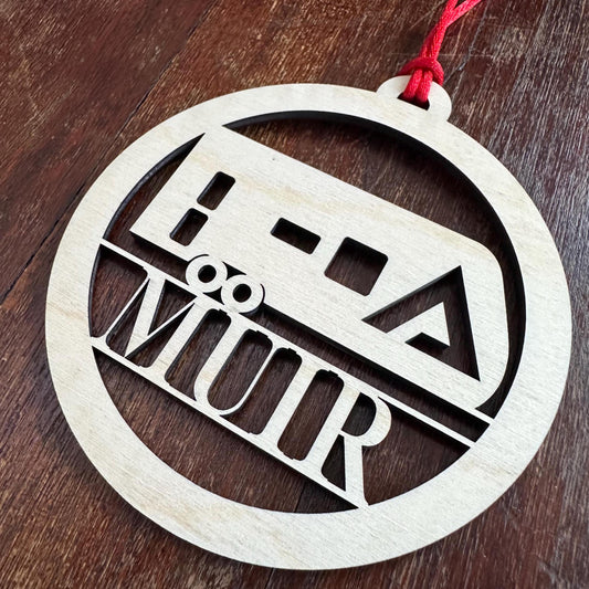 Personalized Alliance Travel Trailer Camper Ornament, Custom Camping Ornament,Round RV Delta Camper Christmas Ornament, Unique Outdoor Gift