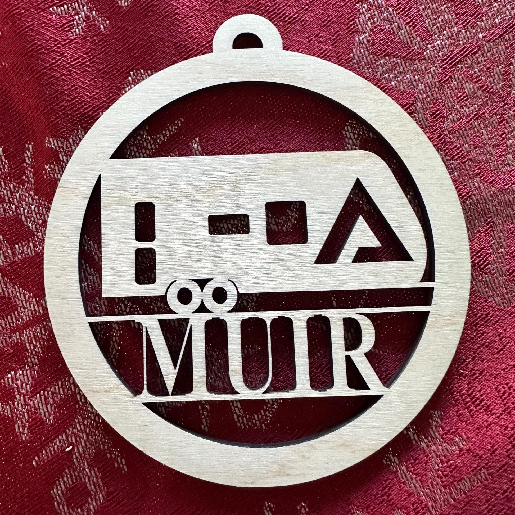 Personalized Alliance Travel Trailer Camper Ornament, Custom Camping Ornament,Round RV Delta Camper Christmas Ornament, Unique Outdoor Gift